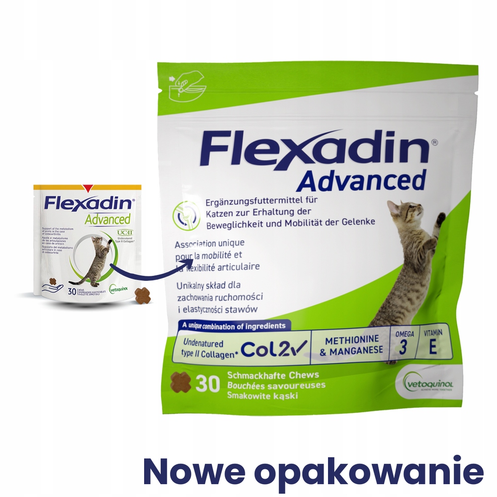 Levně Vetoquinol Flexadin Advanced Cat 30 kousků