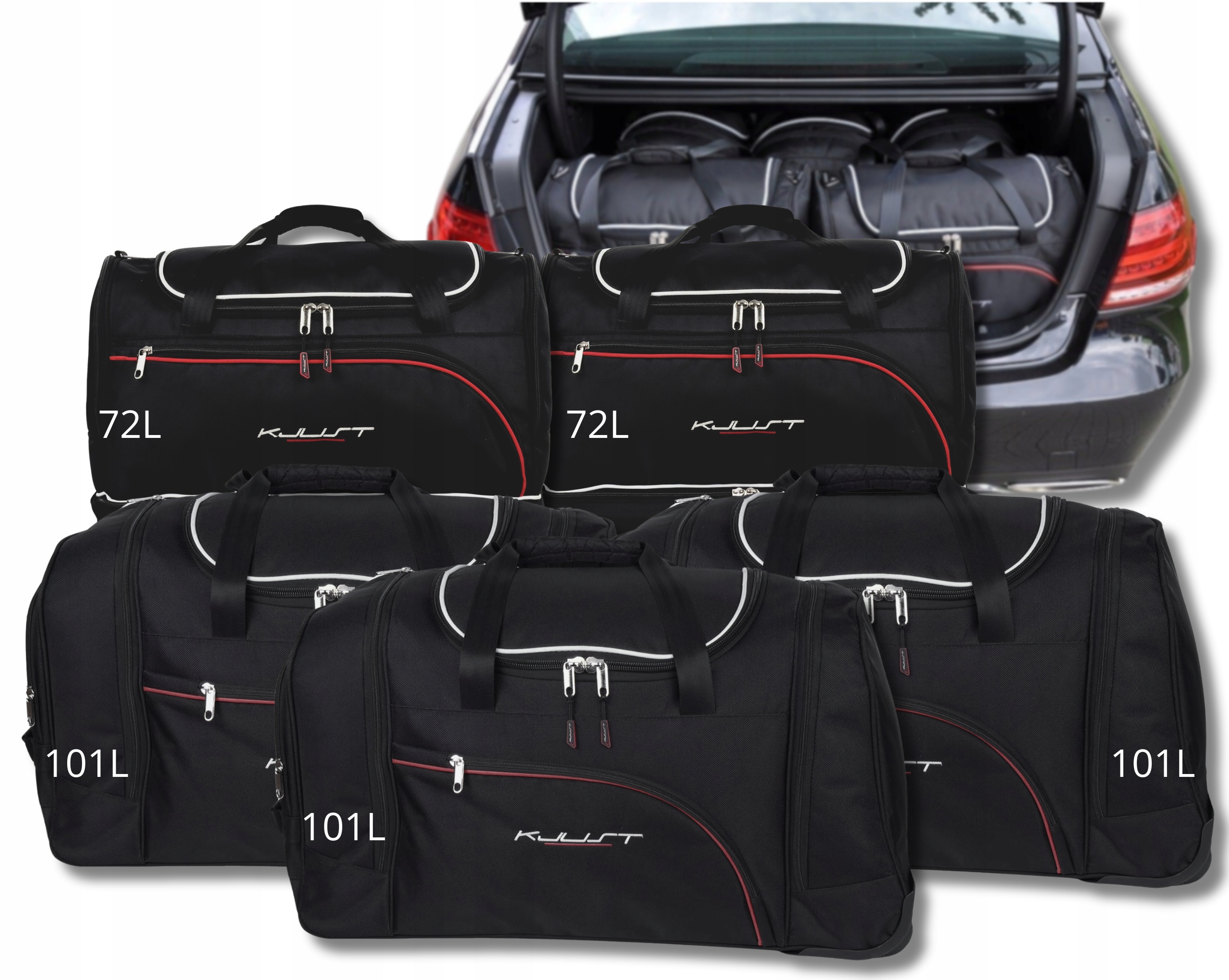 Cestovná Taška Do Kufra Mercedes-benz E Limousine 2009-2015 5 ks