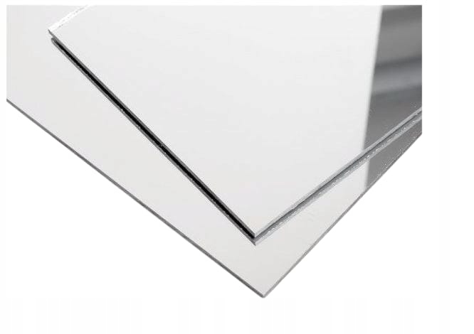 Zrcadlo akrylové dekorativní plexi stříbrné 600x600 mm 3 mm silné