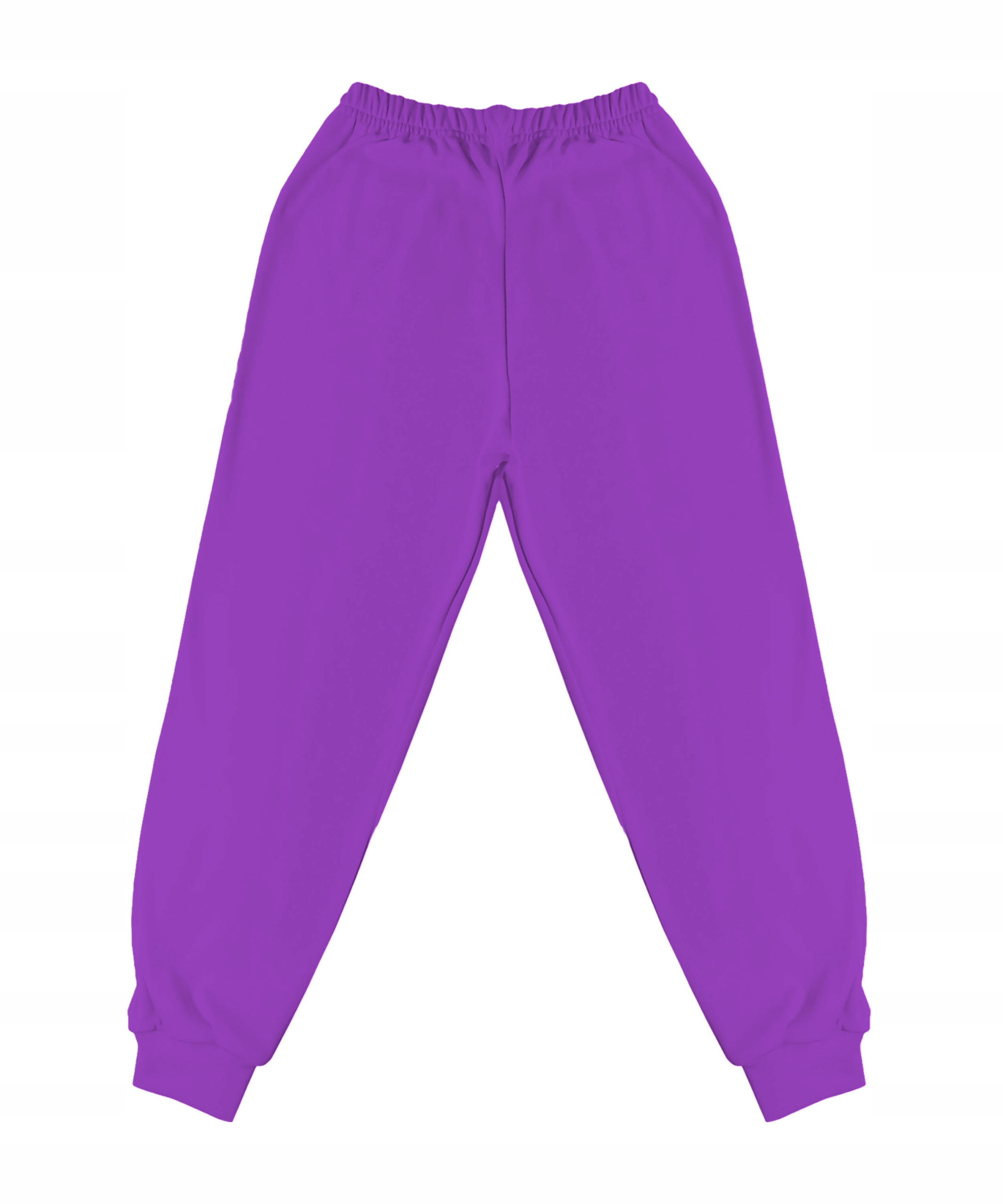 FIOLETOWE SPODNIE DO SZKOŁY DZIECIĘCE GŁADKIE 140 Marka Marcinkowski