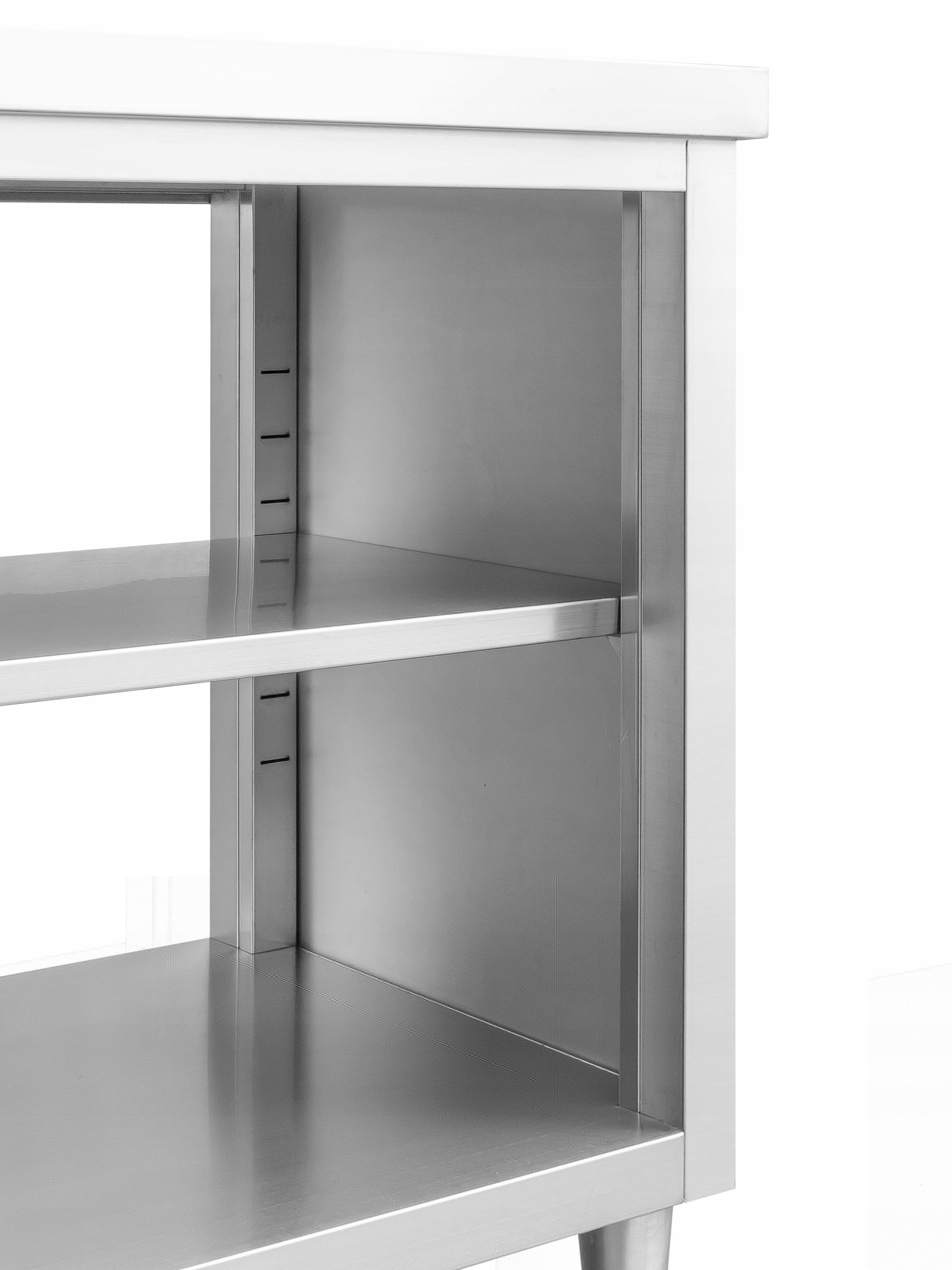 STÓŁ ROBOCZY WYSPA PRZELOTOWA NIERDZEWNA SZAFA GASTRONOMICZNA INOX 180cm Szerokość produktu 180 cm