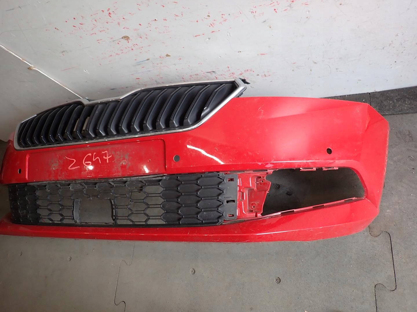 bumper front front SKODA FABIA III LIFT 2018- 6V0807221F