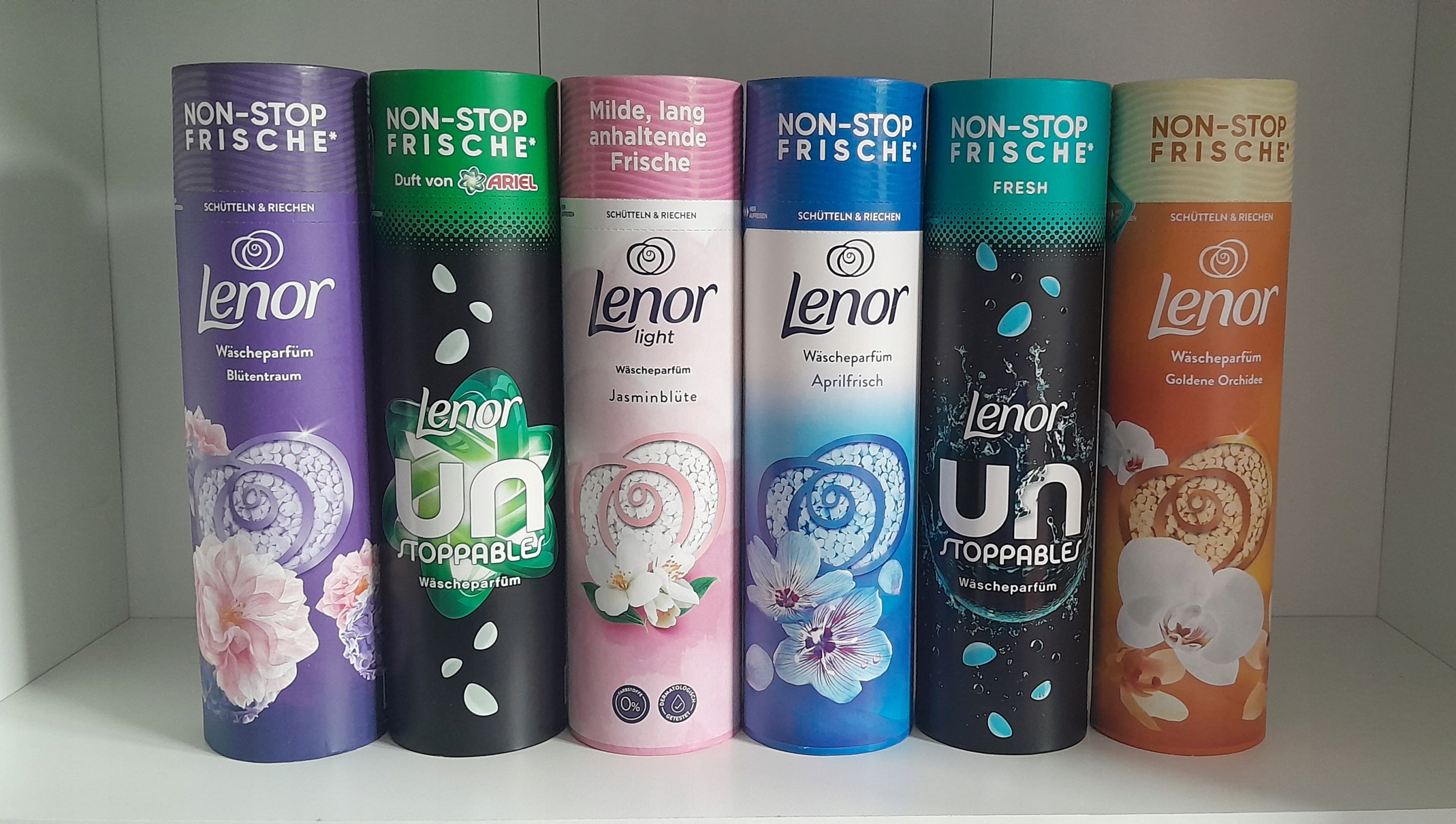 Lenor zestaw perełek zapachowych do prania nowa kolekcja z Niemiec 6 sztuk