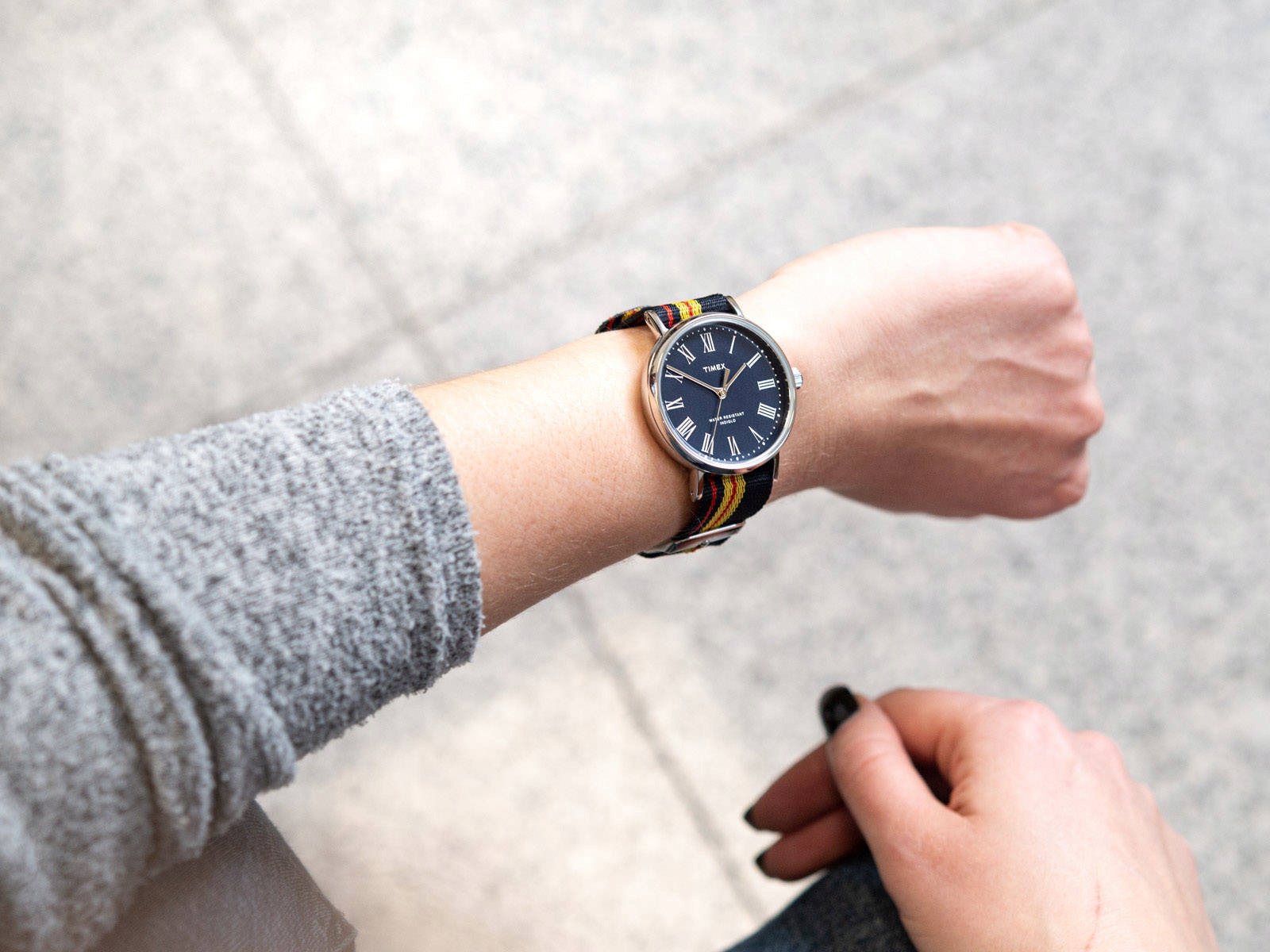 DAMSKI ZEGAREK TIMEX TW2U47300LG NA PASKU INDIGLO Typ naręczny