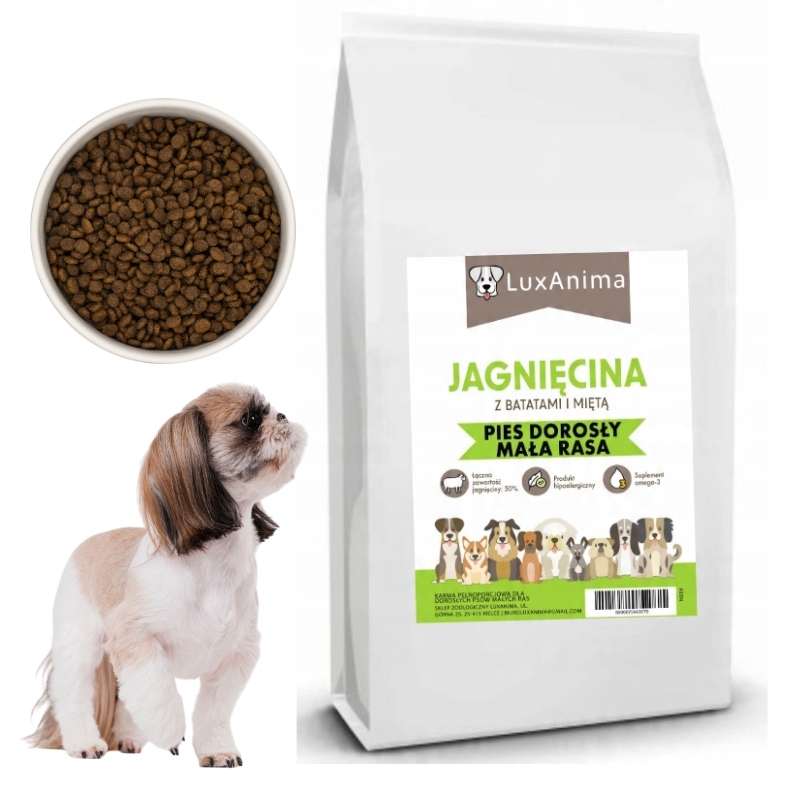 Luxanima Jagnięcina Z Miętą S Monoproteinowa Karma Małe Rasy 6 Kg