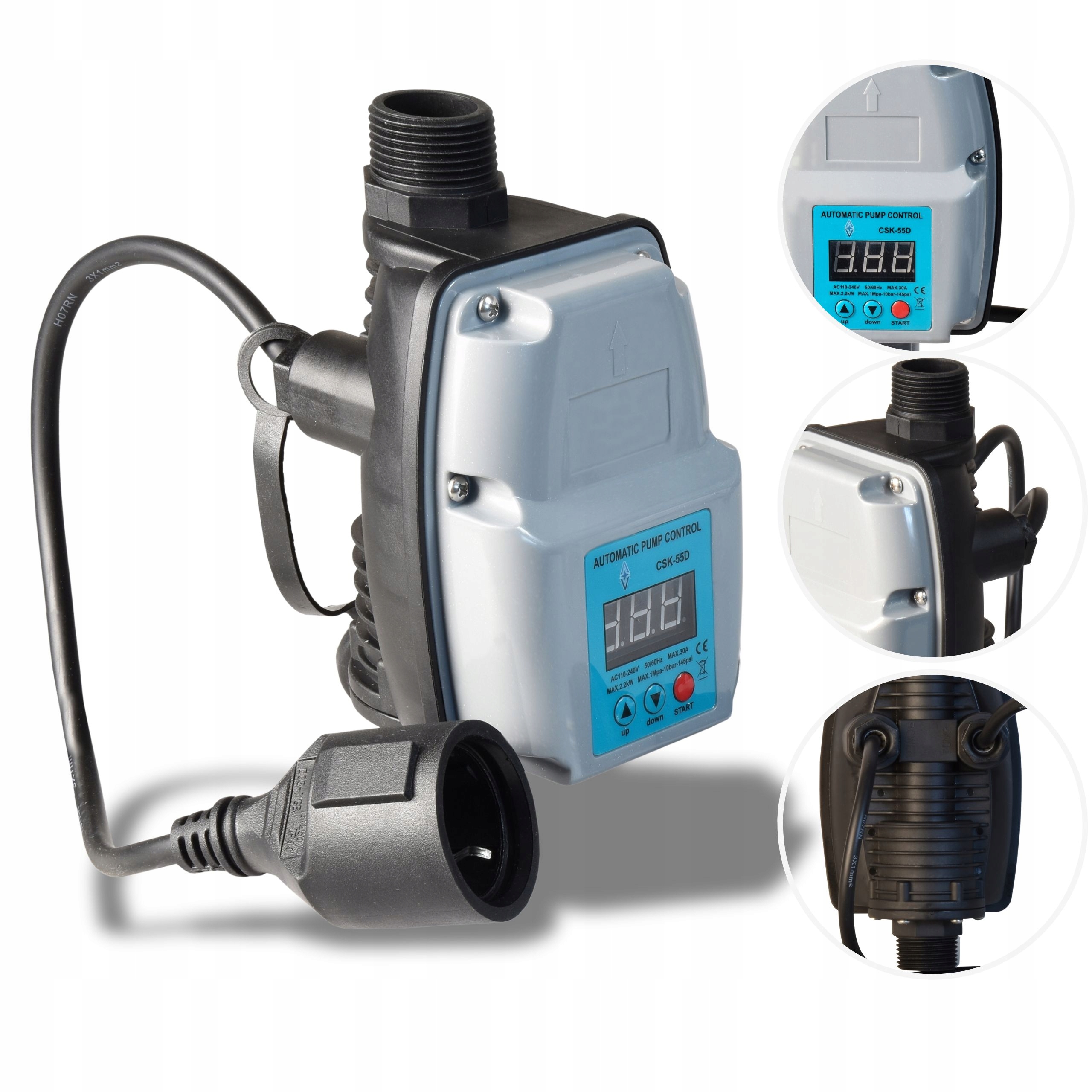 Automat Pro Hlubinnou Hydroforovou Pumpu, Vypínač, Suchý Displej