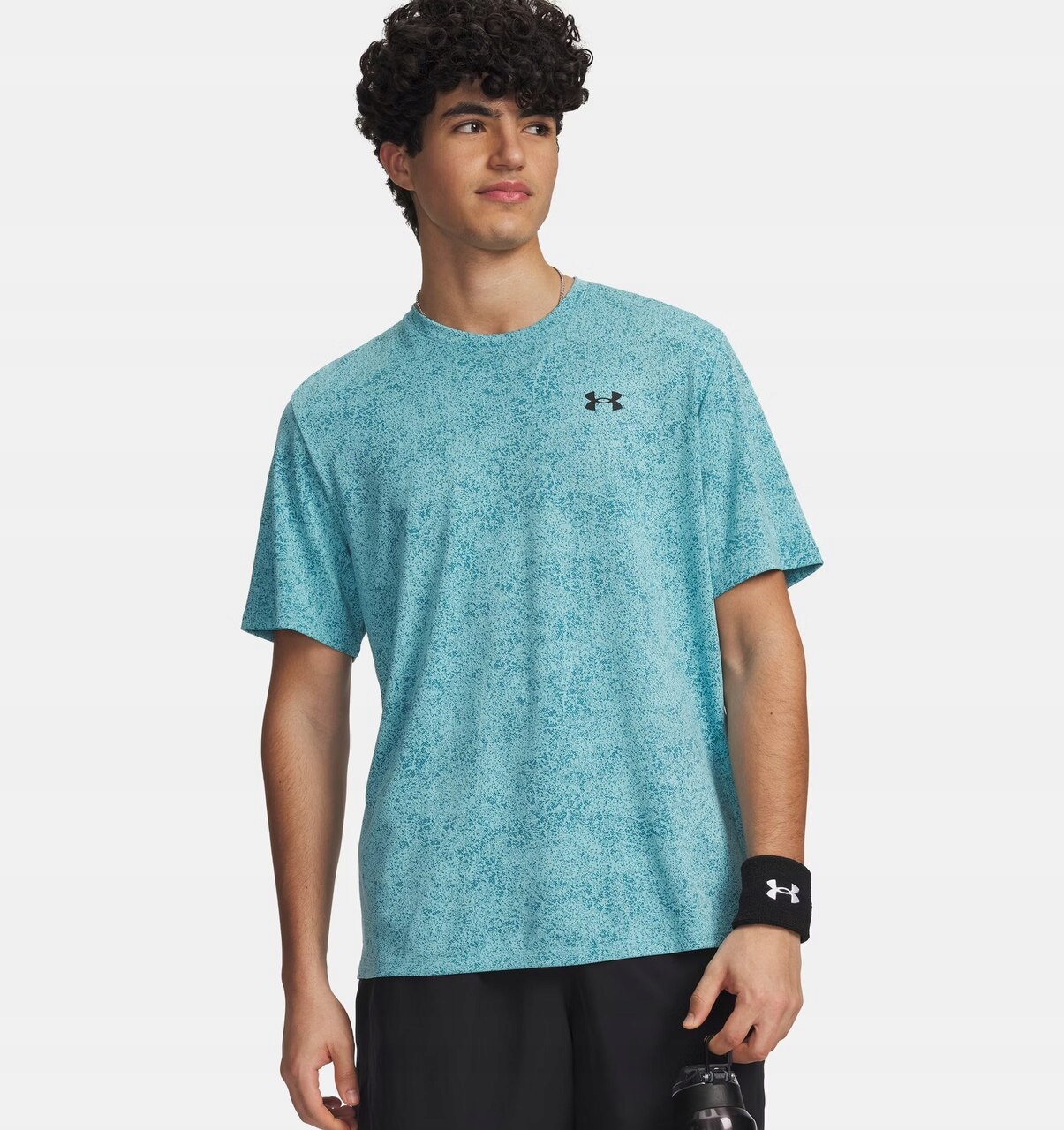 Under Armour Koszulka Męska Tech Pixelate Blue Haze M