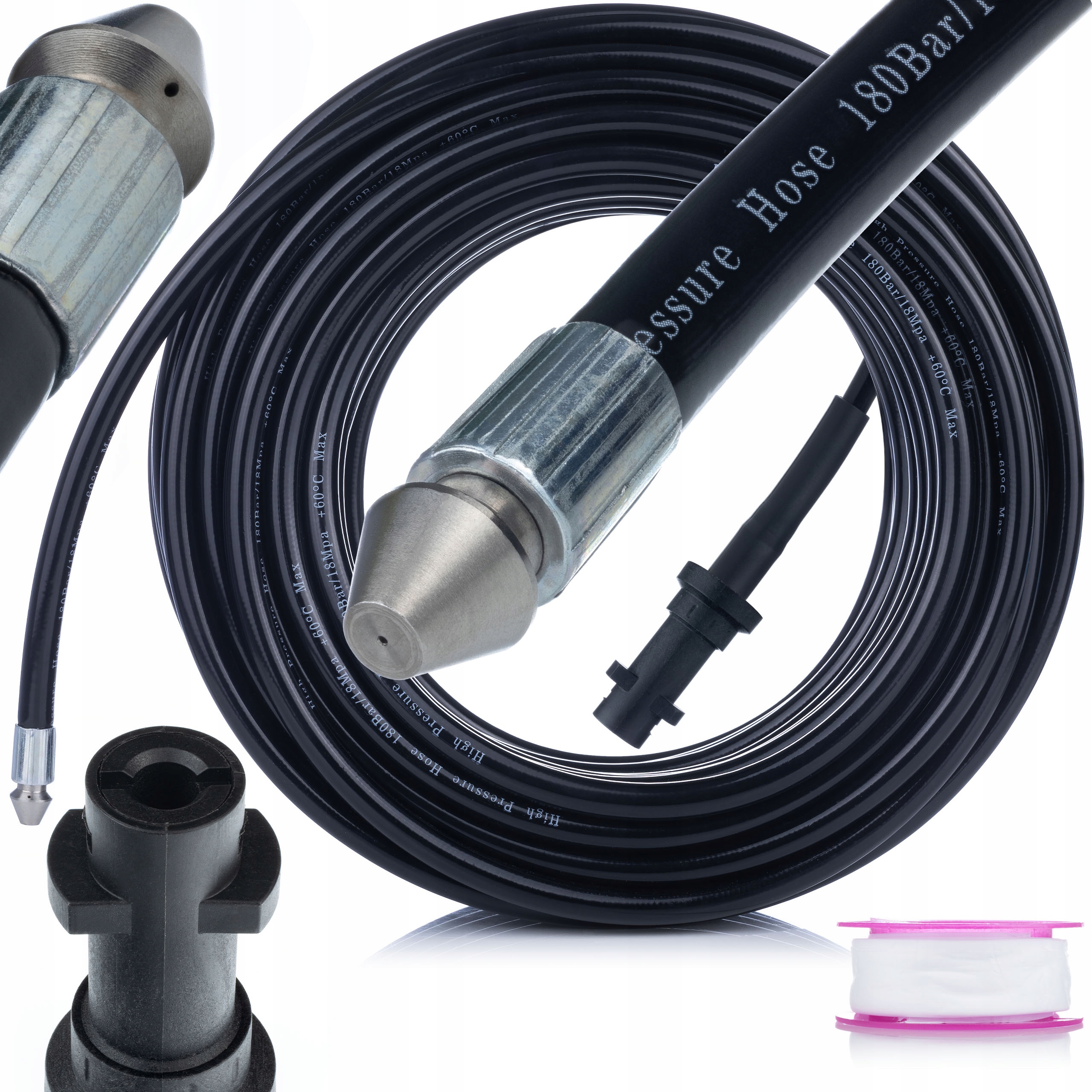 Wąż Do Czyszczenia Kanalizacji 15M Karcher K2 K3 K4 K5 K6 K7 Na Bayonet 1+3