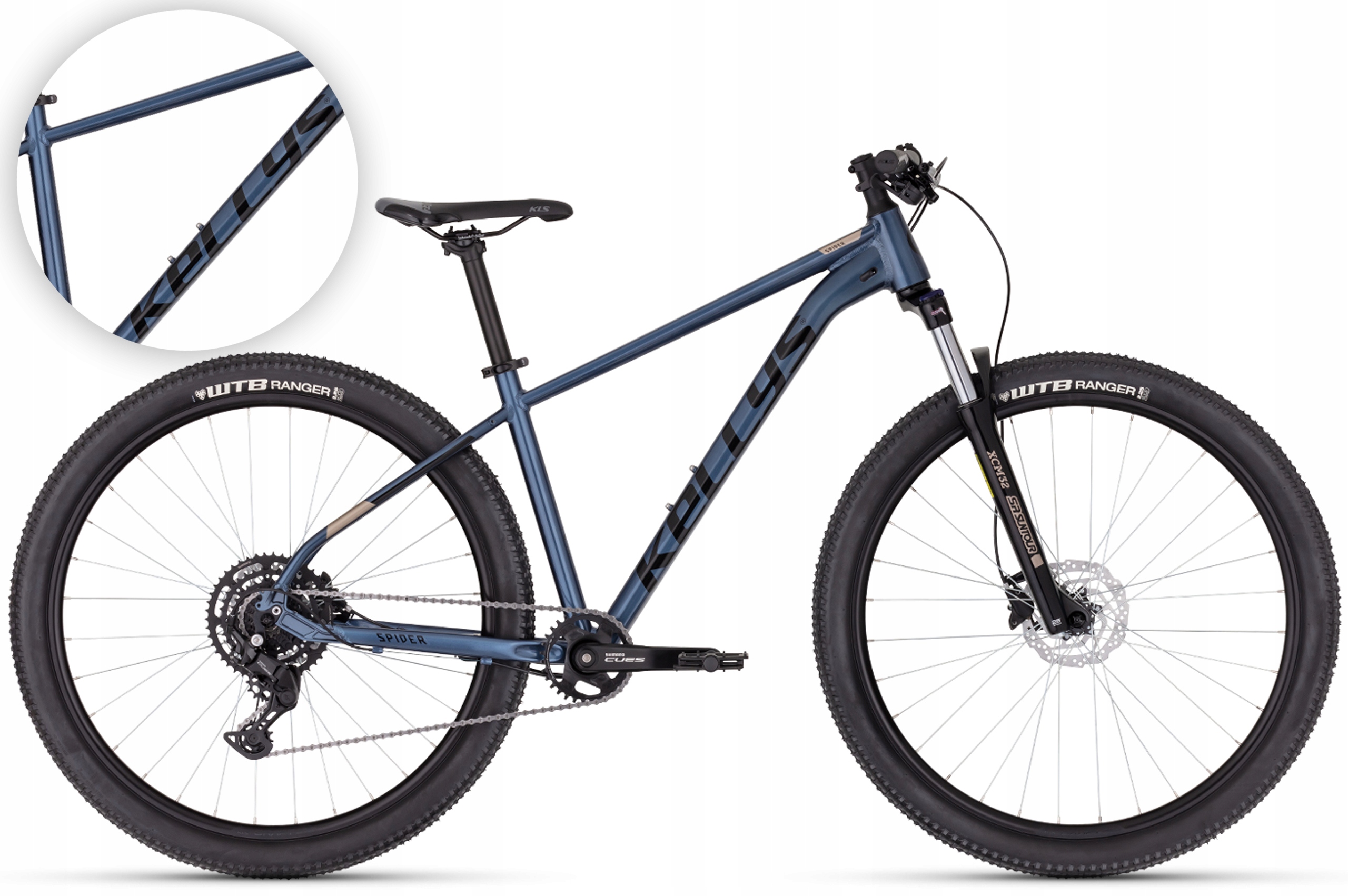 Rower 29" Mtb Kellys Spider X70 rama M 43 cm Thunderstorm Blue niebieski