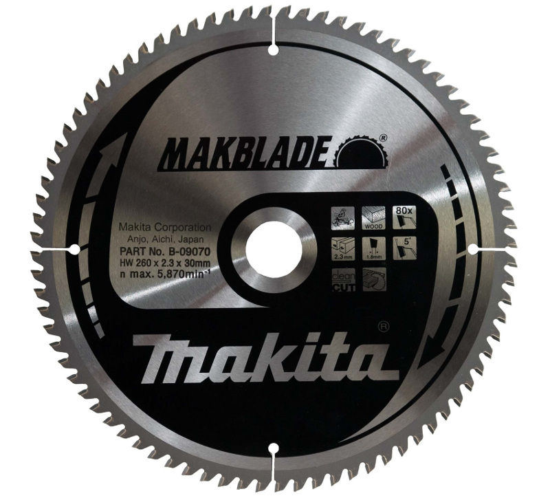 

Tarcza pila widiowa do drewna Makita 260 80z