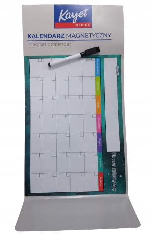 KALENDARZ MAGNETYCZNY PRZYCZEPIANY NA MAGNESY Kod producenta 123
