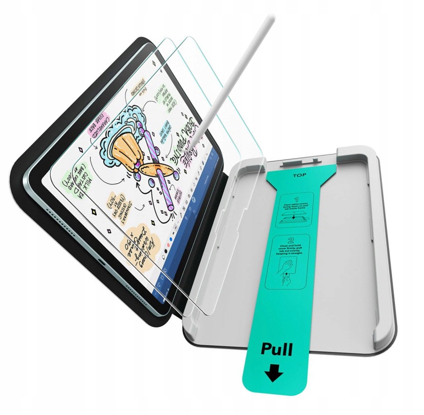 Fólie Esr pro iPad Air 13" M4 M3 M2, kryt s aplikátorem, 2 ks