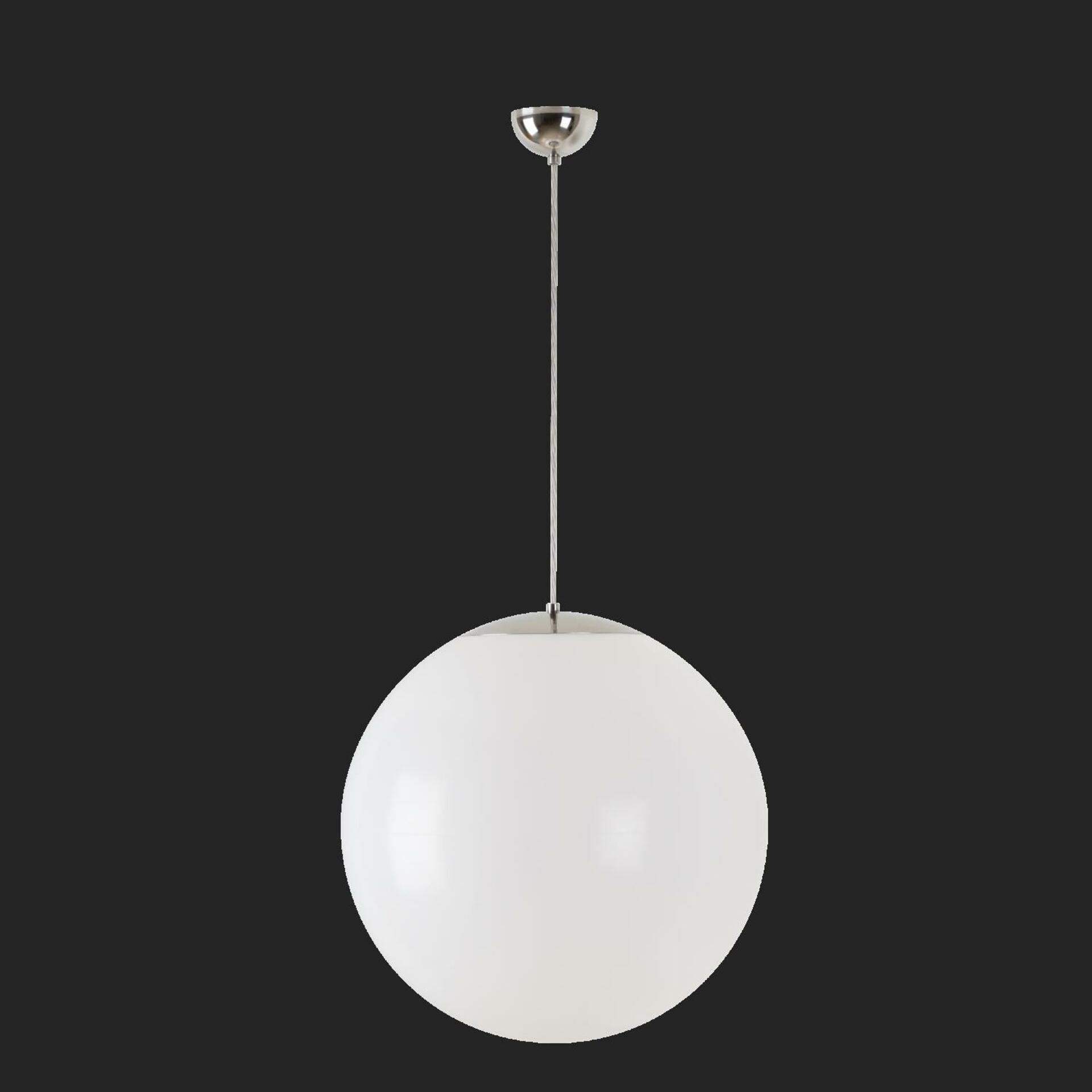 Osmont 64830 Isis S4 Pm závesné plastové svietidlo nerez leštená biela IP40