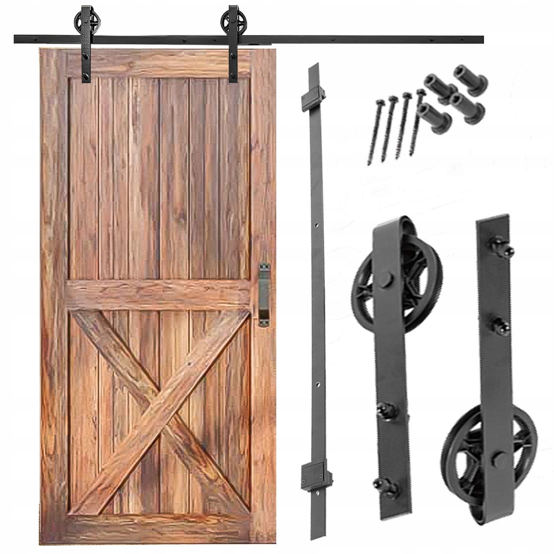 SYSTEM DRZWI PRZESUWNYCH BARN DOOR LOFT RETRO 2m POLSKI PRODUKT