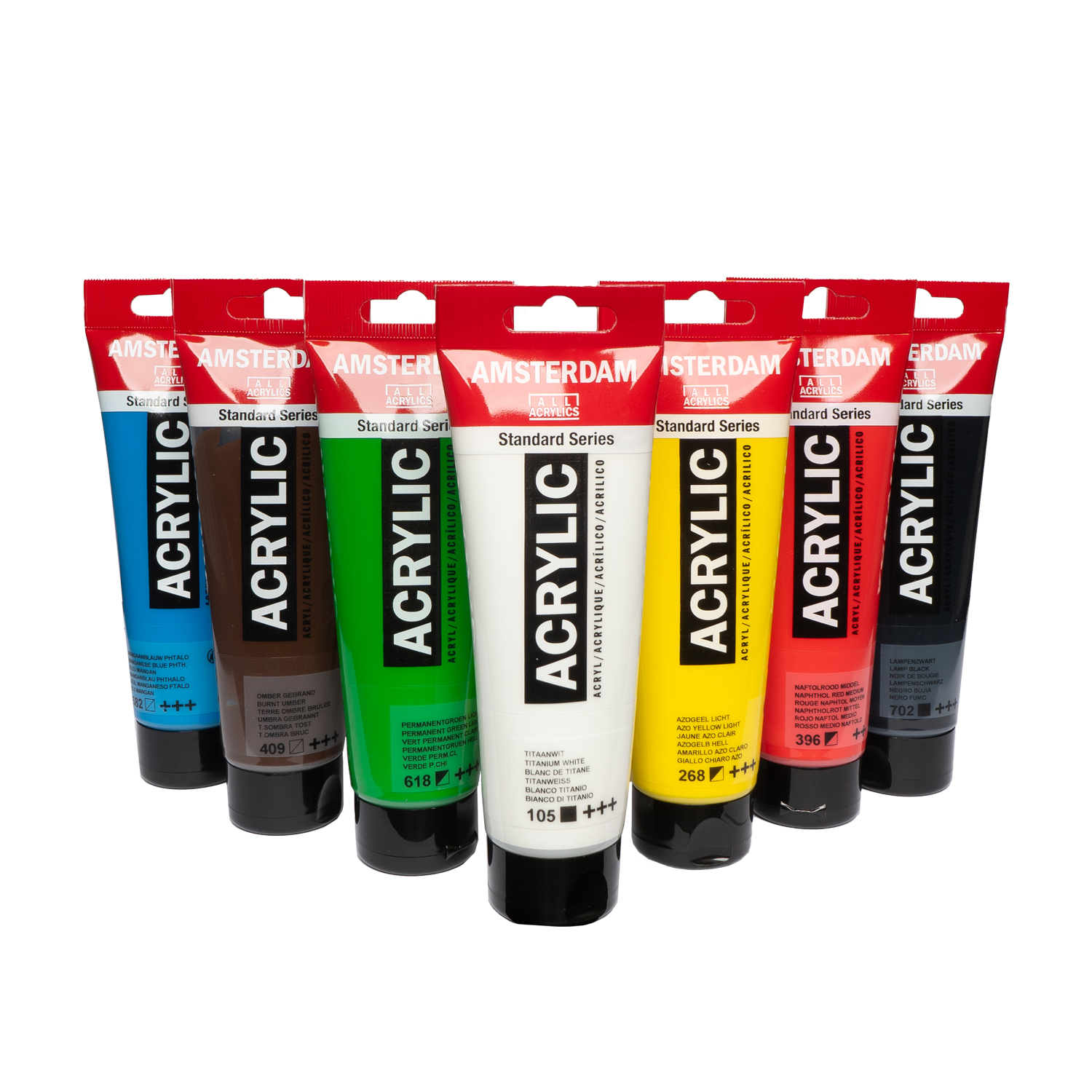Sada akrylových barev Amsterdam 7 x 120 ml, základní barvy