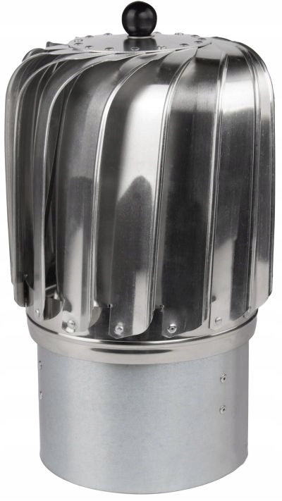 Otočná Komínová násada 150 Aluminium Podélná Na Komín 250 m3/h Ložiska