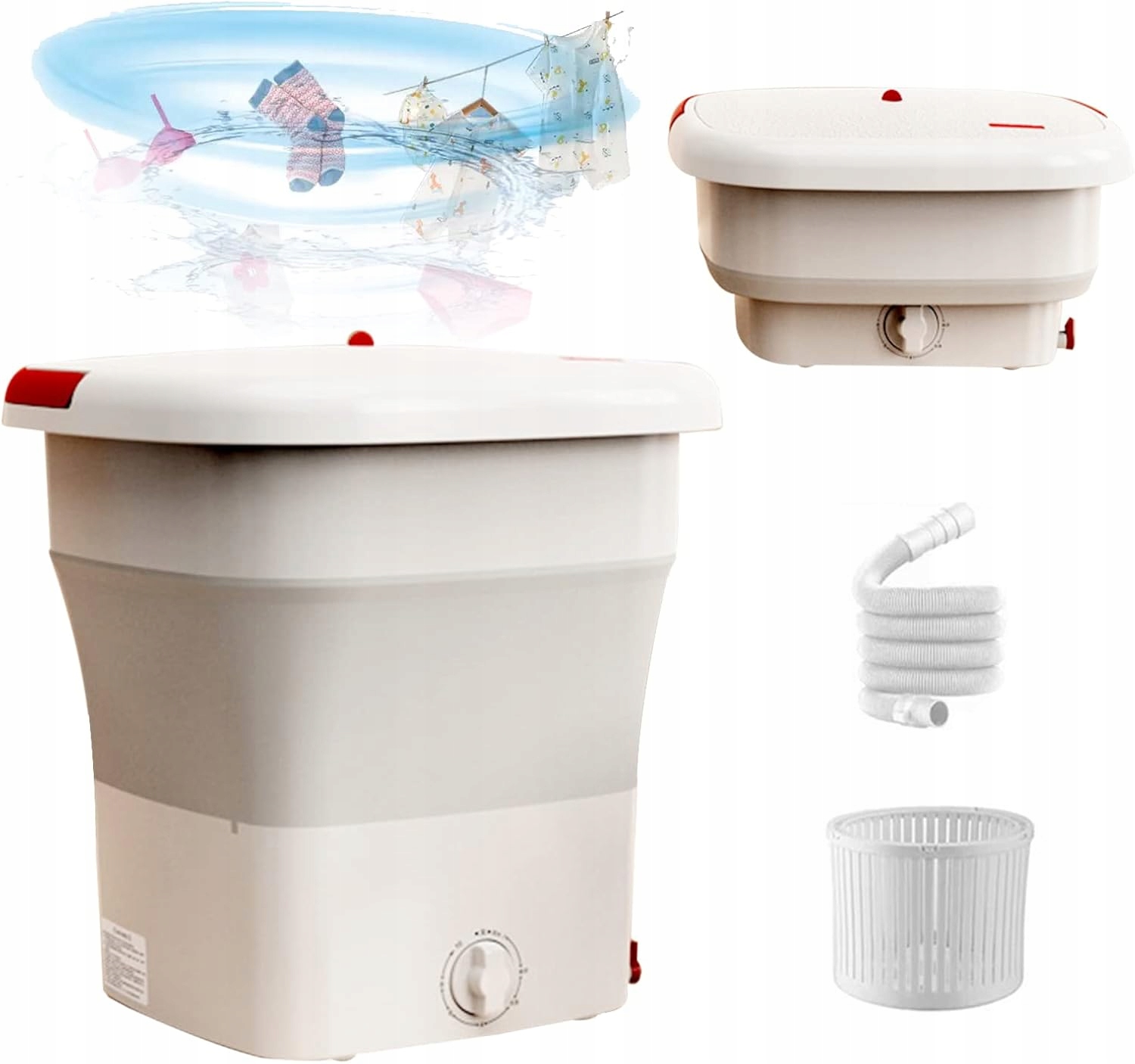 Ceiever – Przenośna pralka składana 12l z ultradźwiękami i sterylizacją Uv