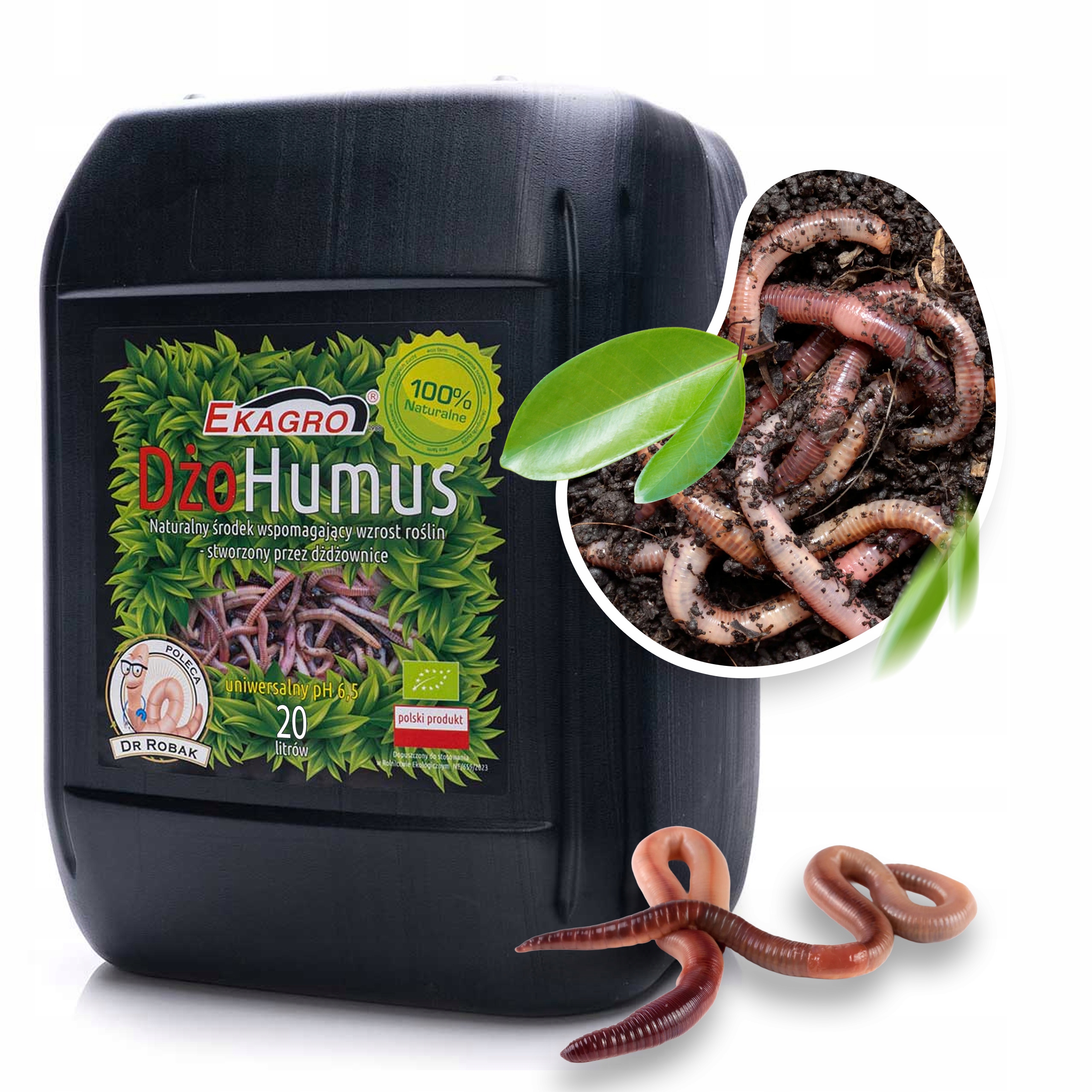 Biohumus Nawóz Do Warzyw Owoców Roślin Organiczny Płynny Humus 20L Ekagro