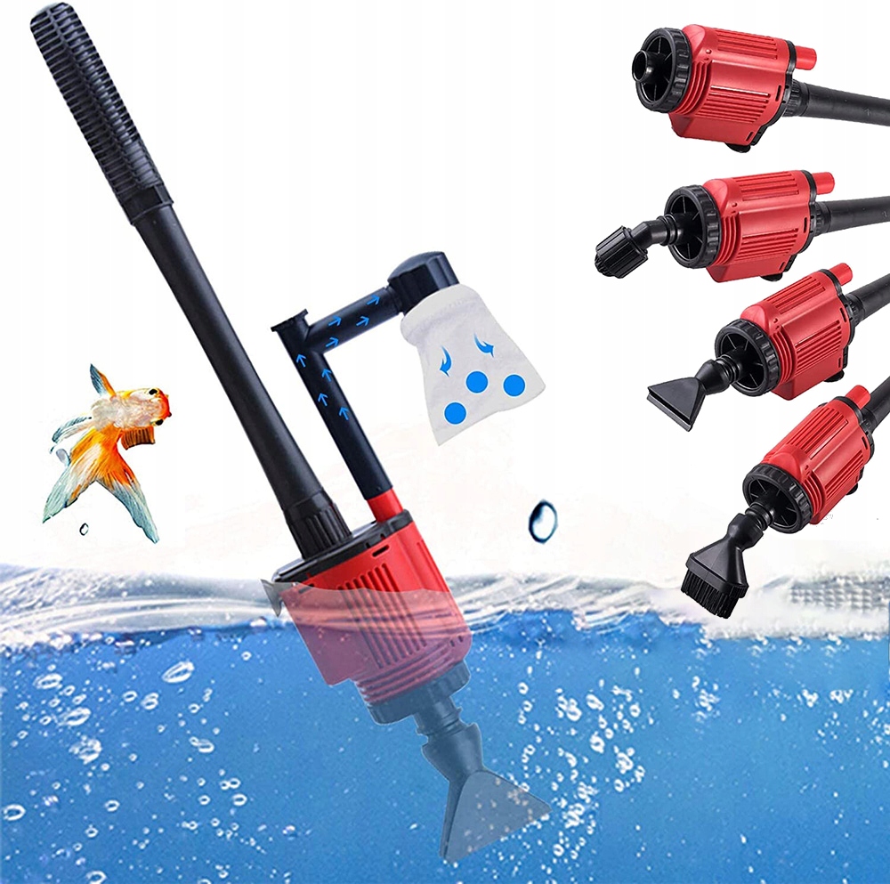 Elektrický Vysavač Do Akvária, Sada 1800 L/w Pro Čištění Akvária