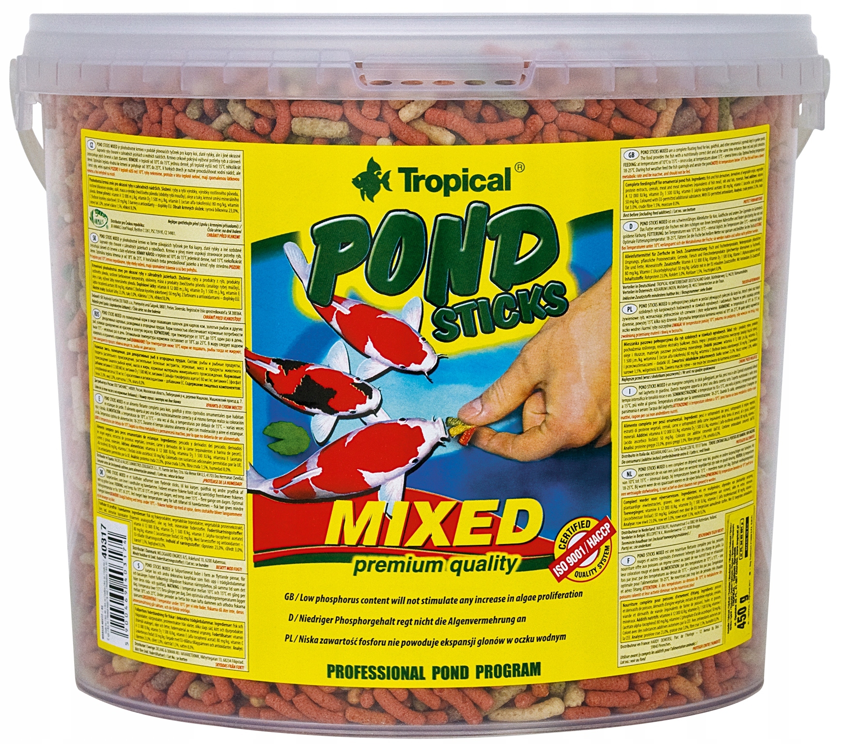 

Tropical Pokarm Dla Ryb Pond Sticks Mixed 5L