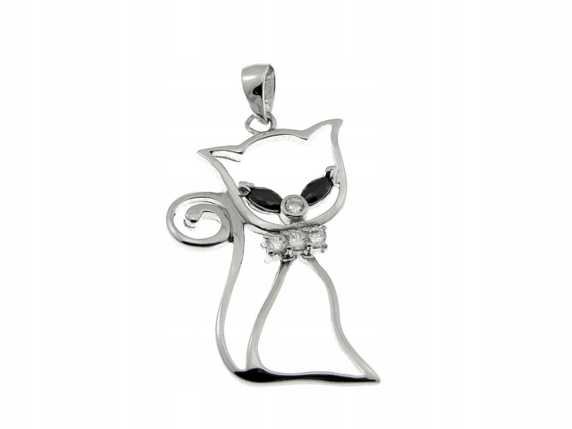Zawieszka srebrny kot VERONA (YES Biżuteria)