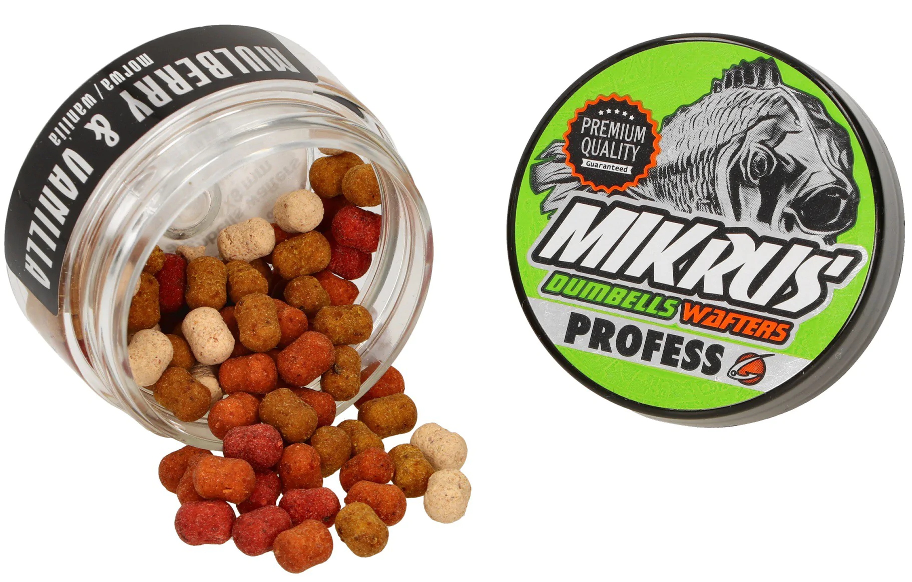 Profess Mikrus dumbells wafters 4x8mm Orzech Tygrysi