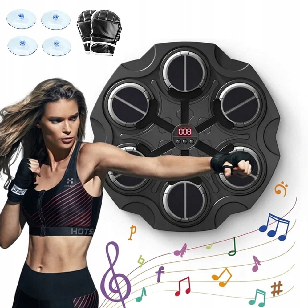 Tarcza Bokserska Treningowa Bluetooth Ścianę Interaktywny Worek Treningowy