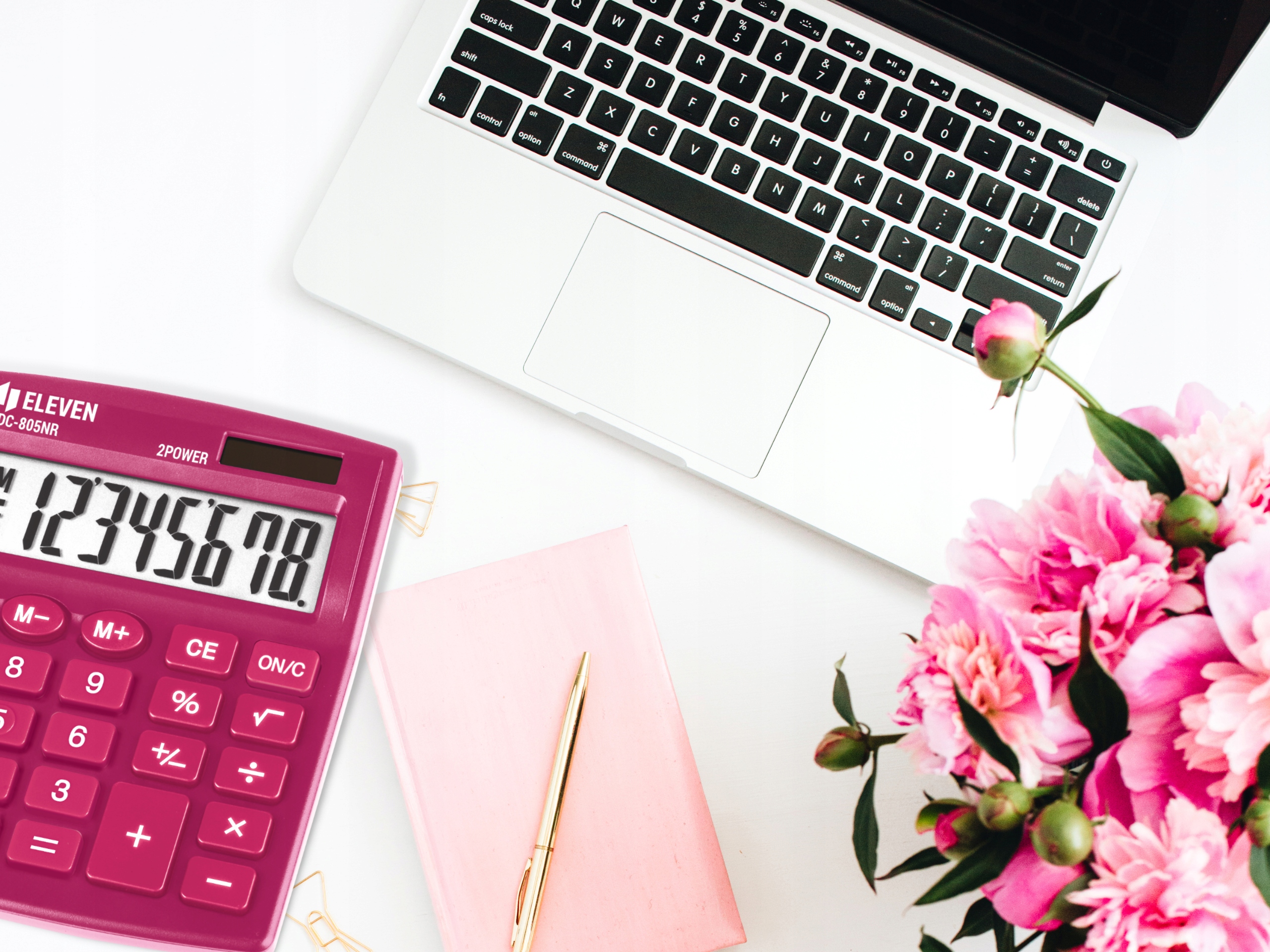 Kalkulator biurowy SDC-805NR-PKE Eleven różowy Kod producenta SDC805NRPKE