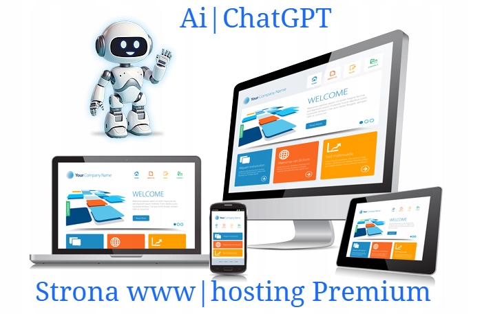 Strona internetowa www Ai ChatGPT domena email hosting logo projekt SEO SSL