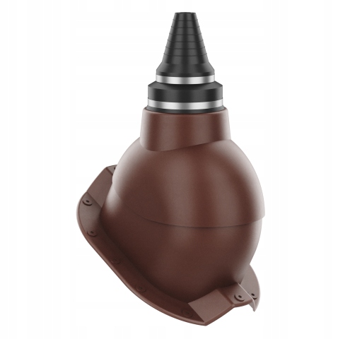 Anténní přechod, těsný střešní průchod Trapez T35 Bronz 8017