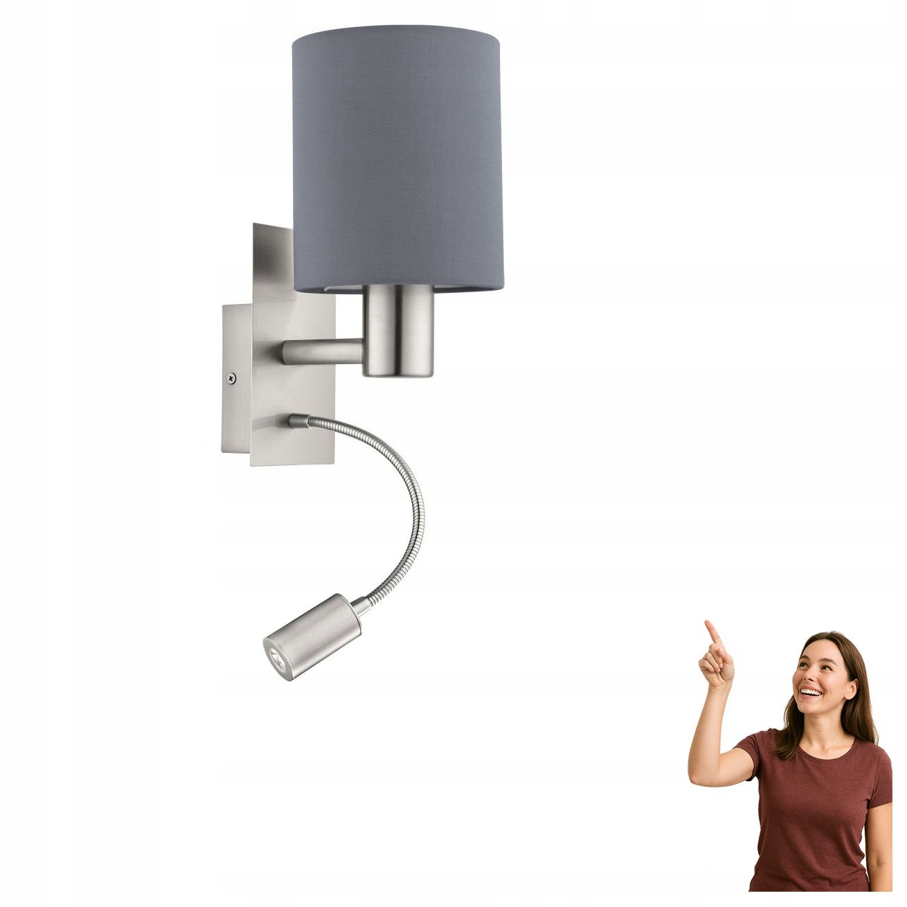 Nástenné svietidlo s Led výložníkom 3,8 W Pasteri 96479 Eglo