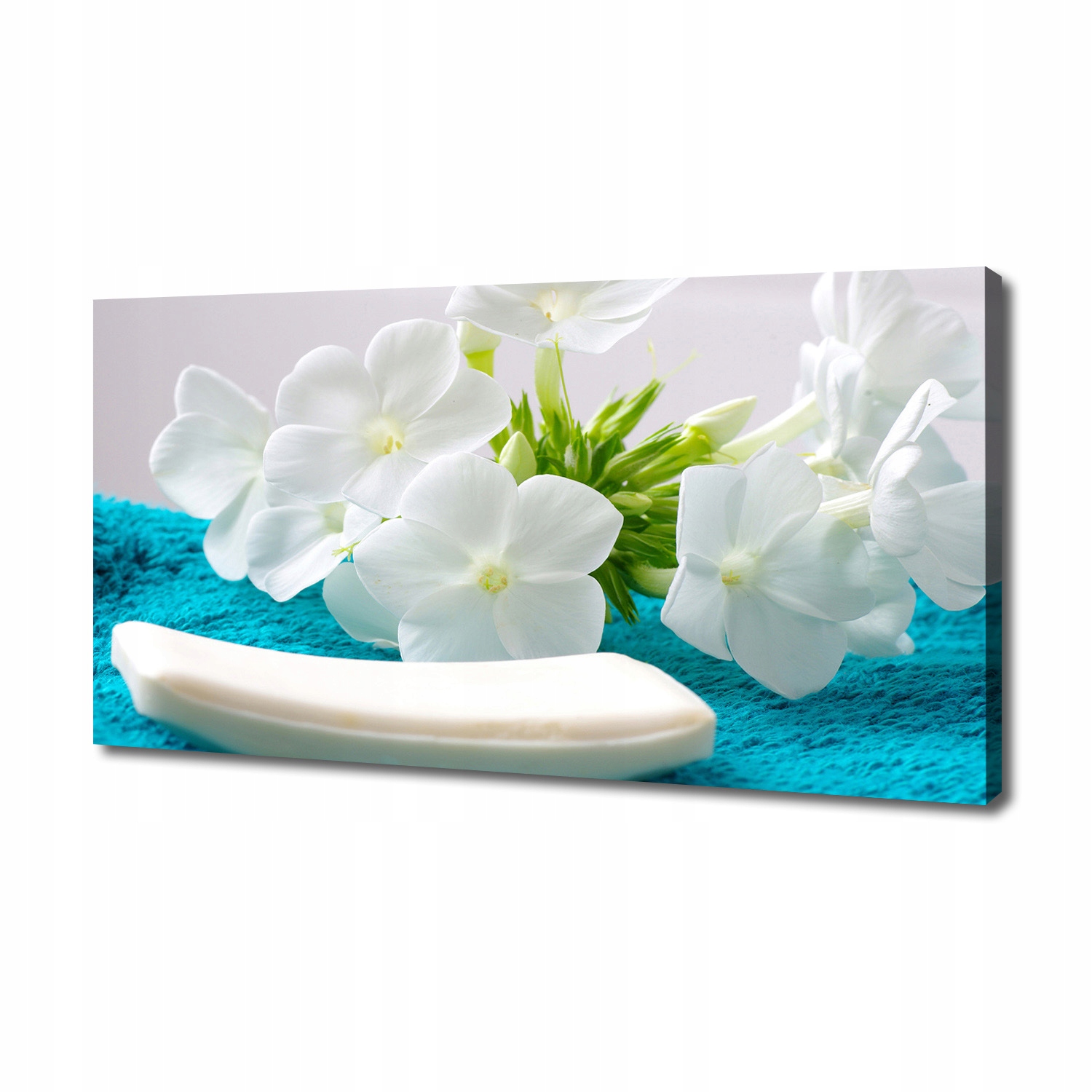 

Foto obraz na płótnie Białe kwiaty spa 140x70 cm