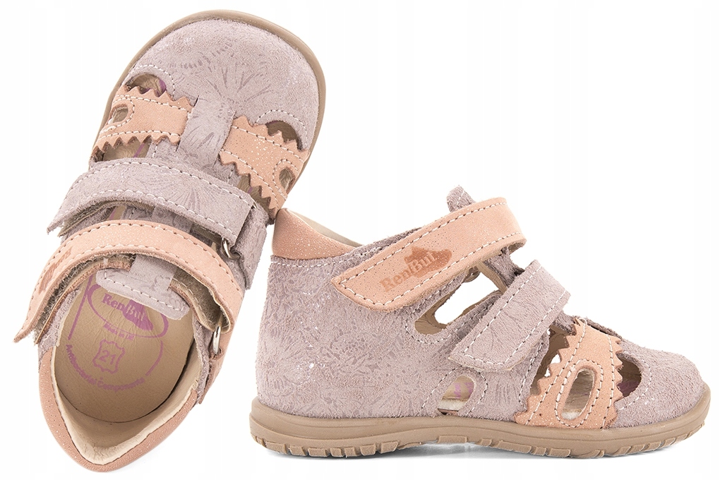 

Renbut 11-1487 Sandałki Dziewczęce Półbuty beż 22