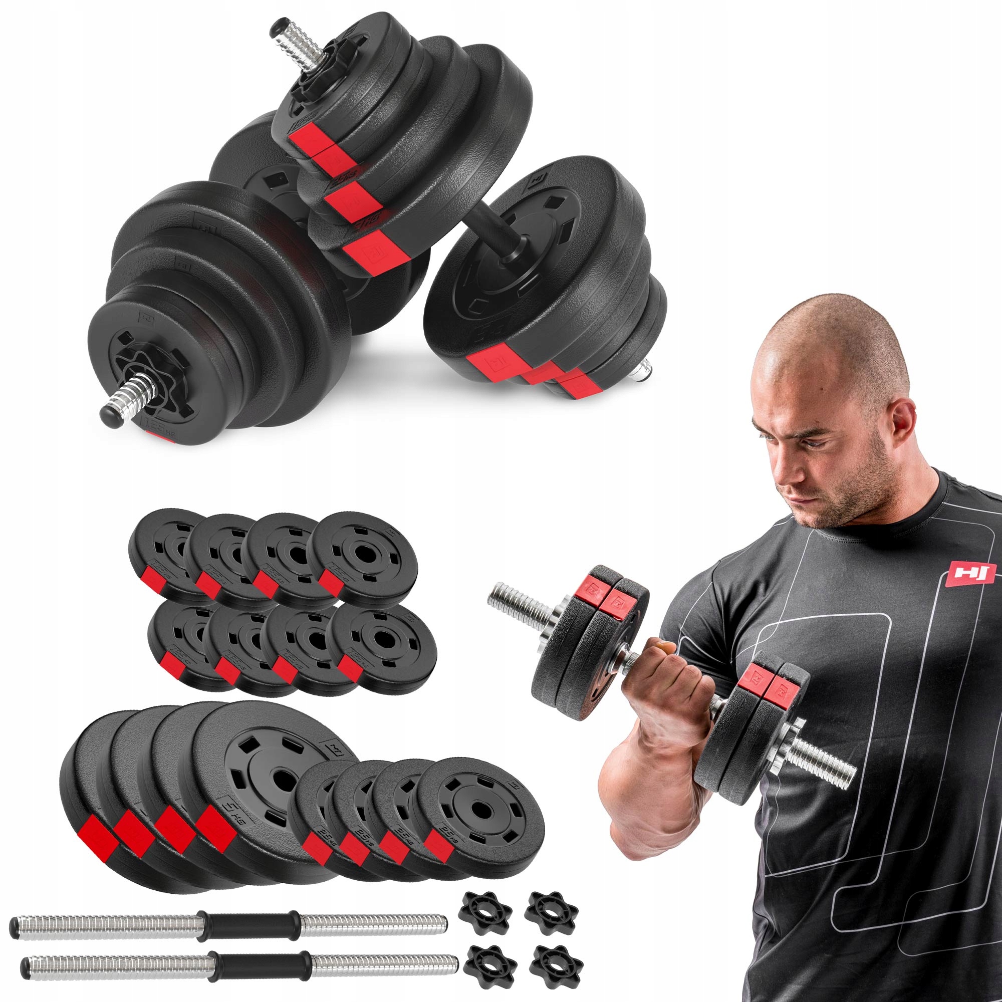 

Hantle 2x20kg bitumiczne, regulowane zestaw 40kg