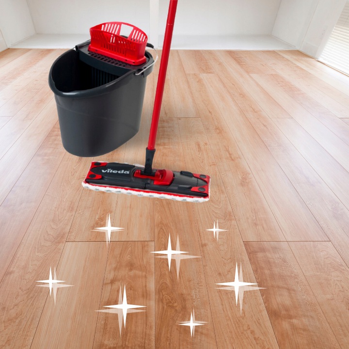 ZESTAW MOP PŁASKI VILEDA +WIADRO DO MYCIA PODŁÓG Kod producenta Mop wiadro VILEDA zestaw do mycia podłóg