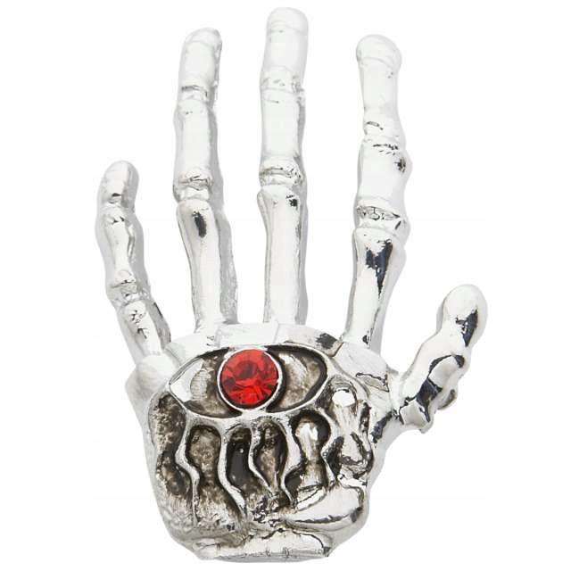 BROSZKA kości SZKIELET halloween PRZYPINKA strój