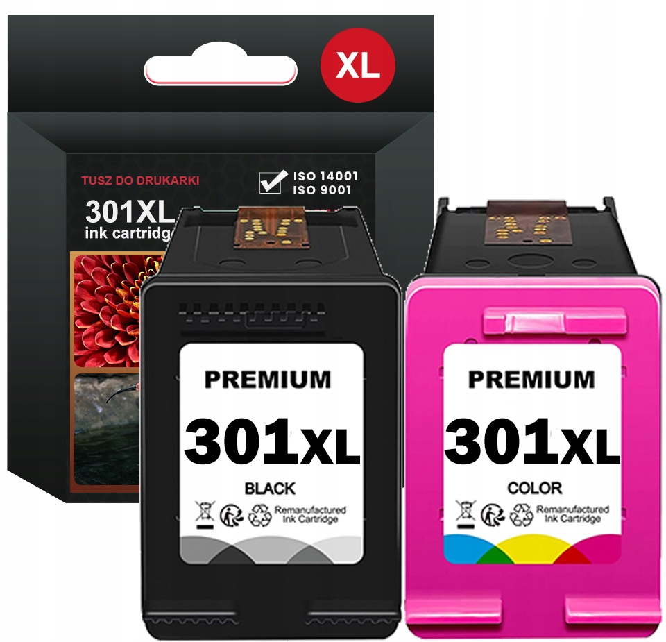 Tusze do HP 301 XL Deskjet 2540 1000 1050 1510 2050 3050 Envy 4504 4500