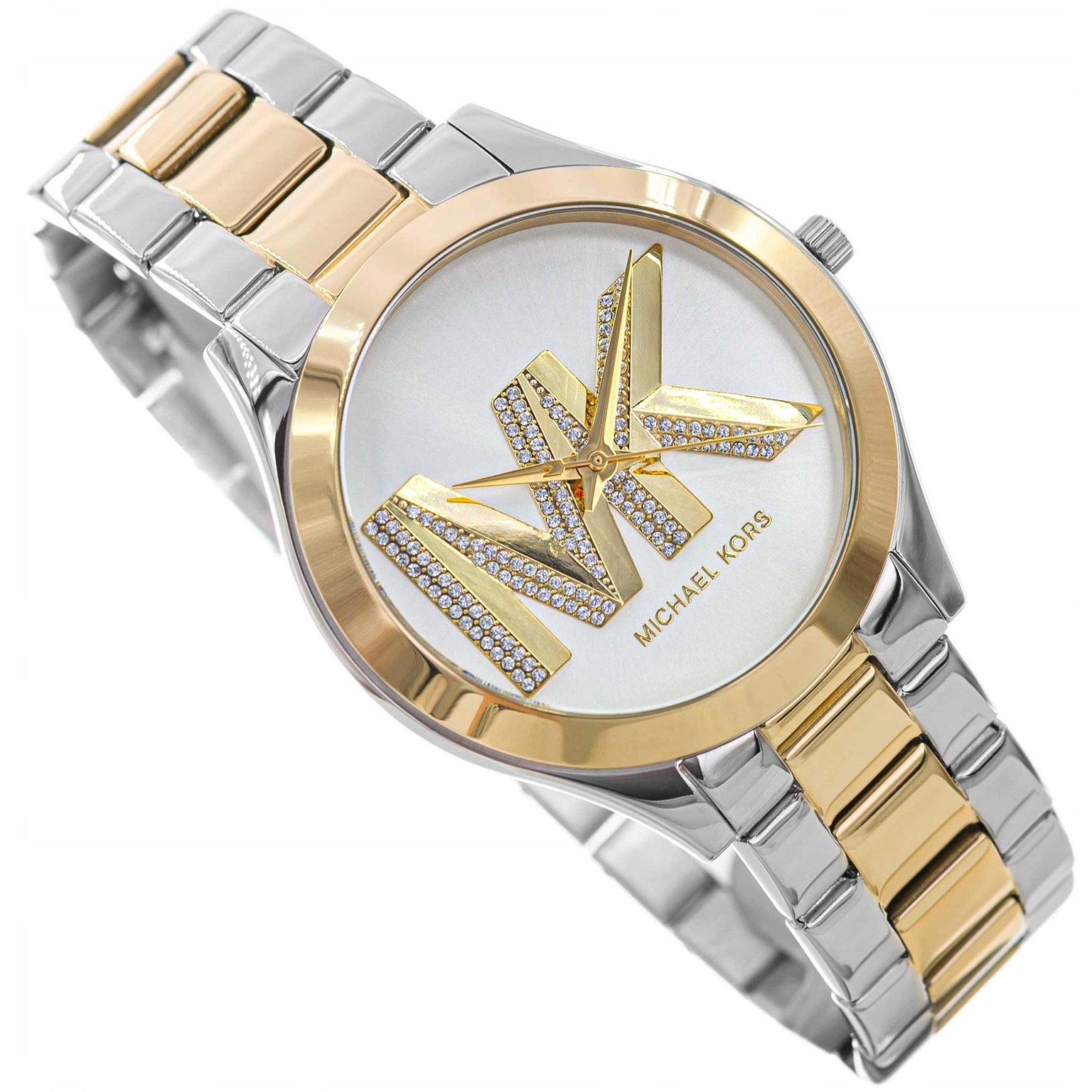 Dámské Hodinky Michael Kors MK4735 Slim Runway Na Náramku Z Zirkony