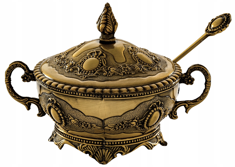 

Cukiernica W Komplecie Z Łyżeczką Złota Plater