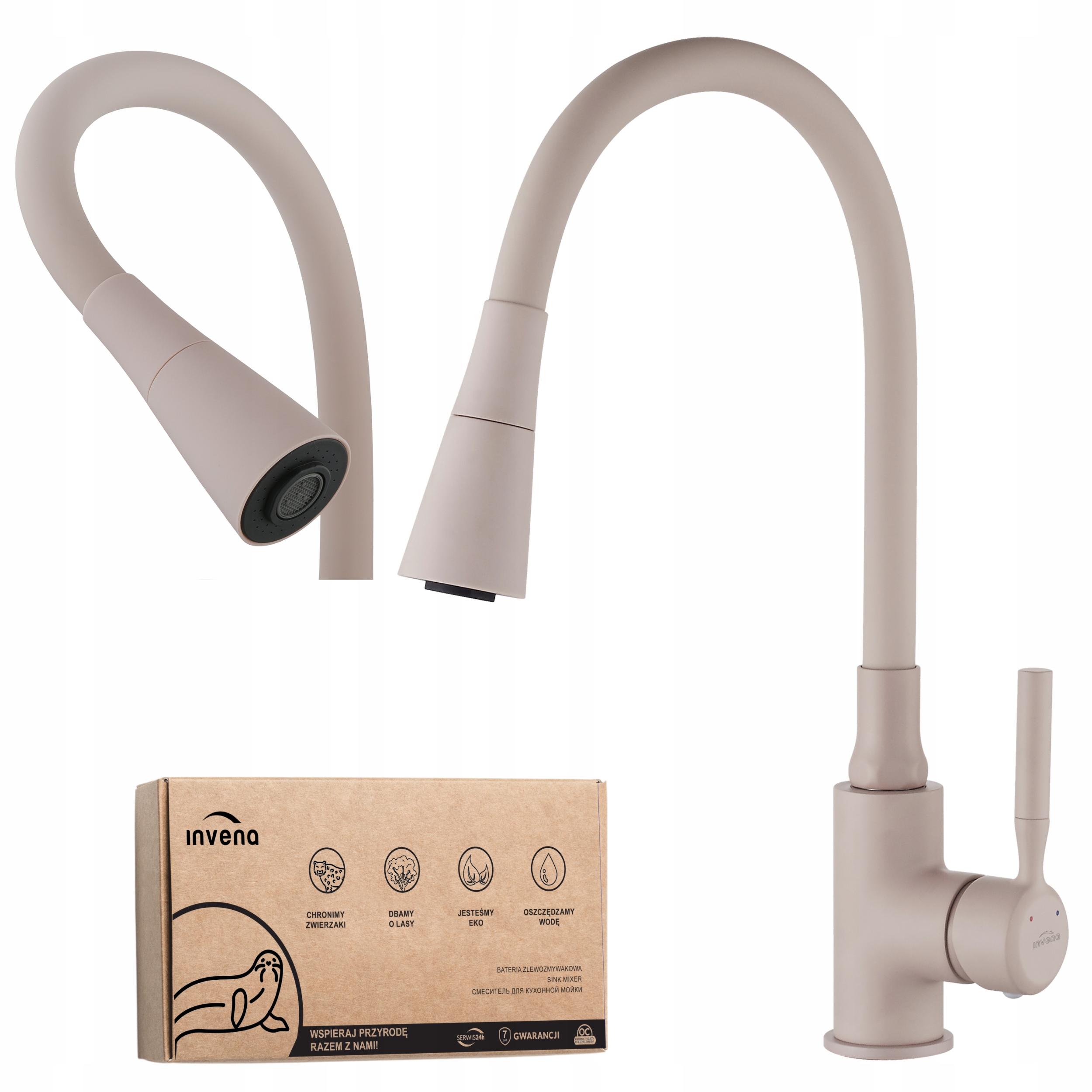 Kuchyňská Dřezová Baterie Stojánková S Kohoutkem Flexibilní Ramínko 2 Funkční