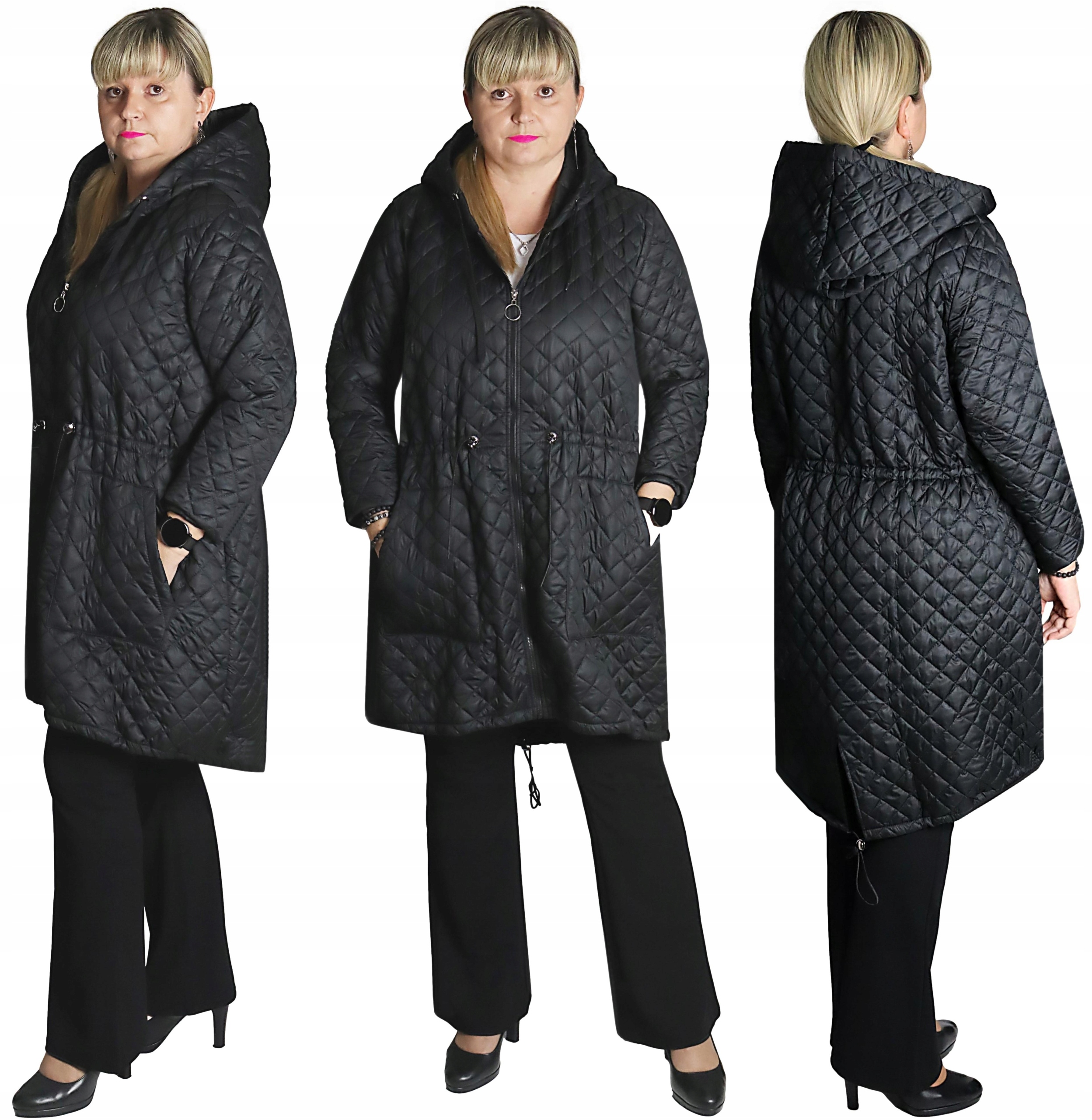 Pikovaná Bunda Typu Parka, barva Černá vel 56