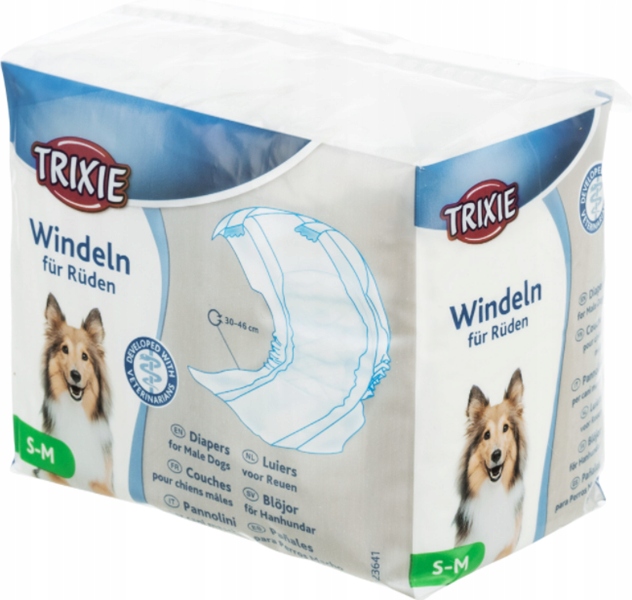 

Pieluchy pampersy dla psa samca Trixie S-m 12 szt