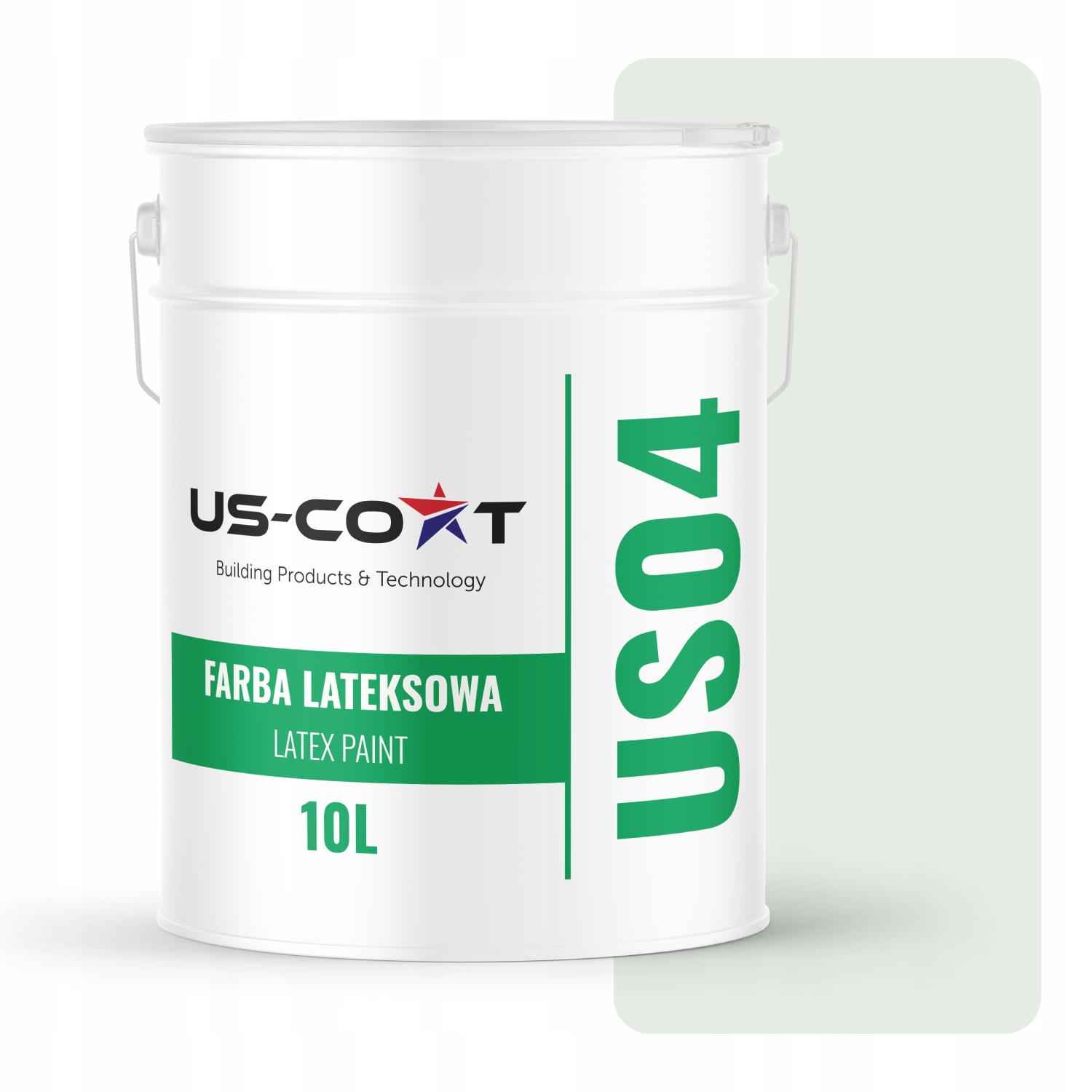 Barva Bílá Zlomená Do Zeleň H1881 10L Matná Na Stěny Stropů