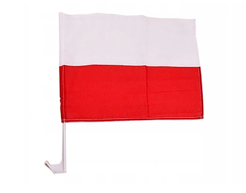 FLAGA POLSKA NARODOWA FLAGI POLSKI SAMOCHODOWA