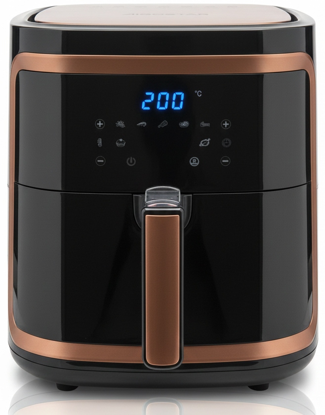 Frytkownica Beztłuszczowa Air Fryer 7L 1900W LCD XL Złota Gold Frytownica
