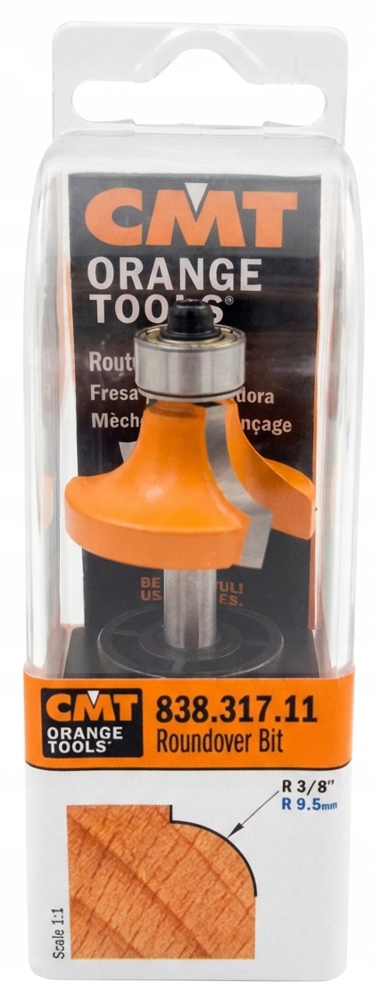 Zaoblovací stopkový fréz Hm R=9,5 Třmen 6,35 mm