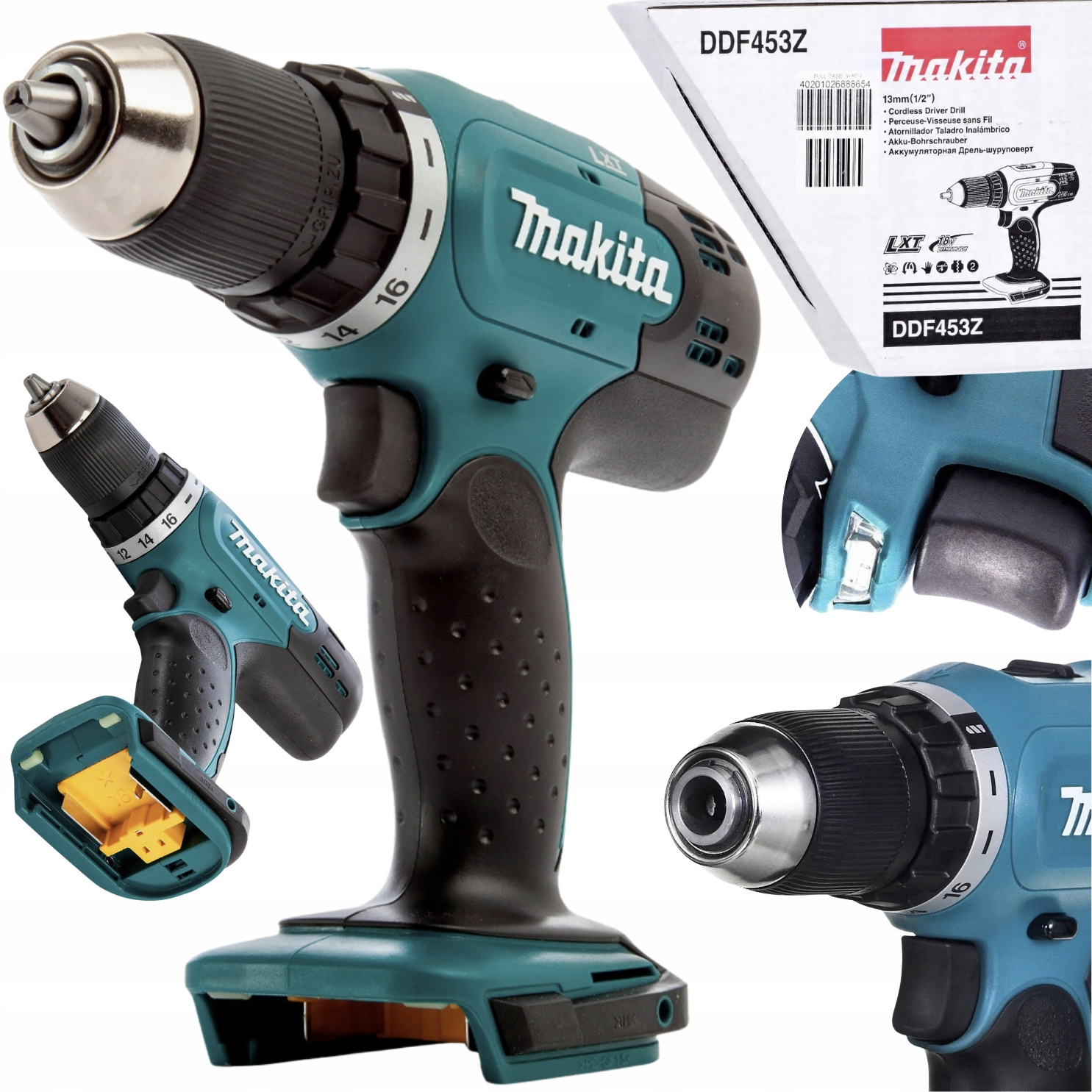 Makita DDF453Z Wkrętarka Wiertarko-wkrętarka akumulatorowa 42Nm 18V