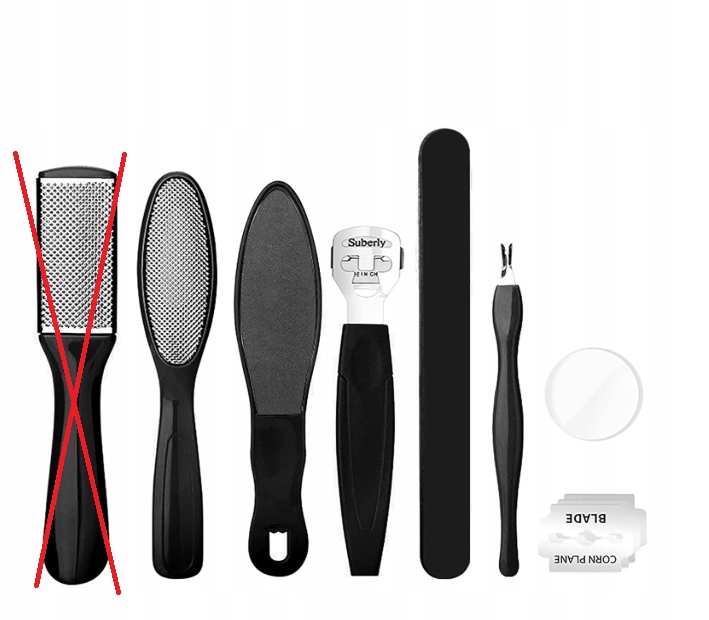 Sada profesionálních nástrojů pro pedikúru Camidy, 8 v 1