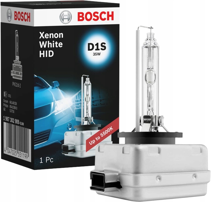 

Żarówka Bosch Xenon D1S White 35W 5500K 1987302909