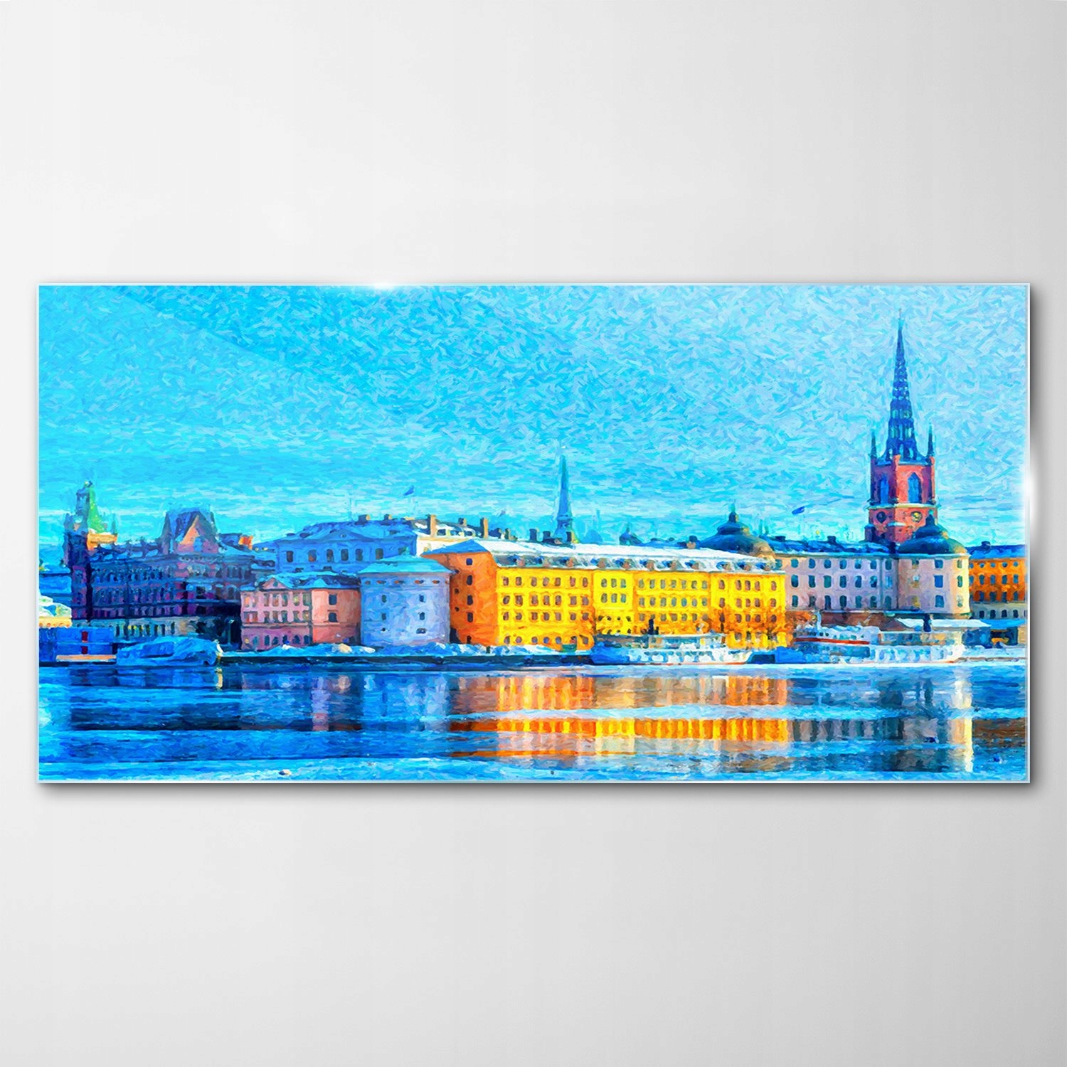 

Hartowany Obraz Szklany Sztokholm Miasto 140x70